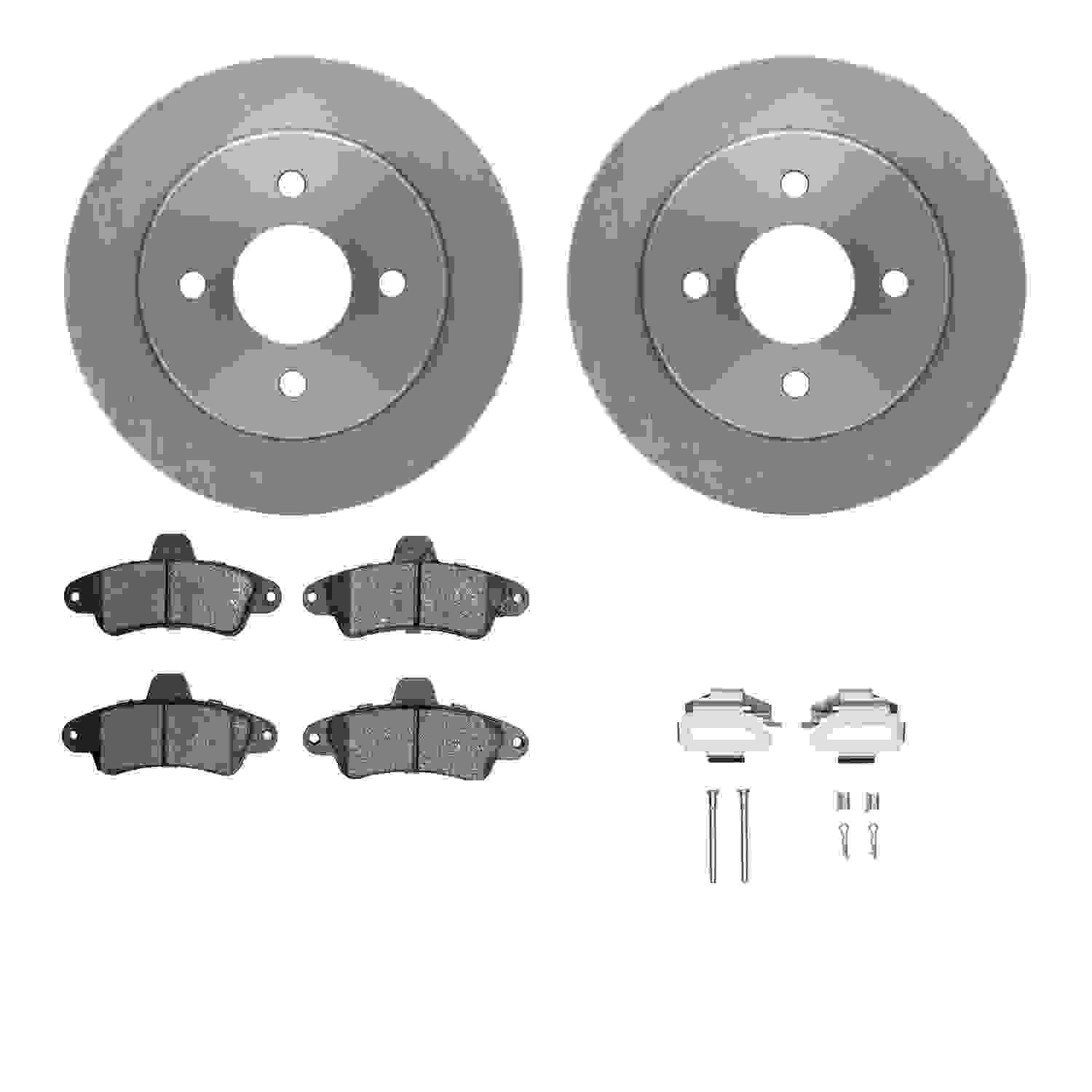 Dynamic Friction Company Disc Brake Pad and Rotor / Drum Brake Shoe and Drum Kit 6312-56021