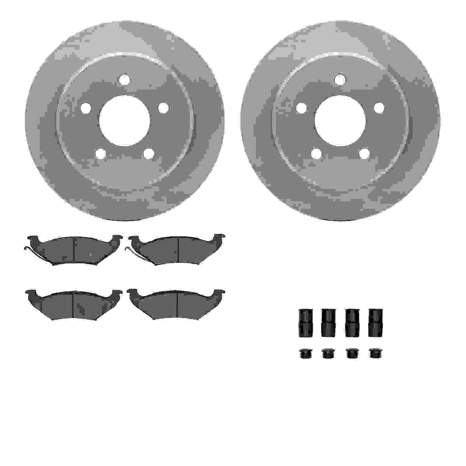 Dynamic Friction Company Disc Brake Pad and Rotor / Drum Brake Shoe and Drum Kit 6312-56022