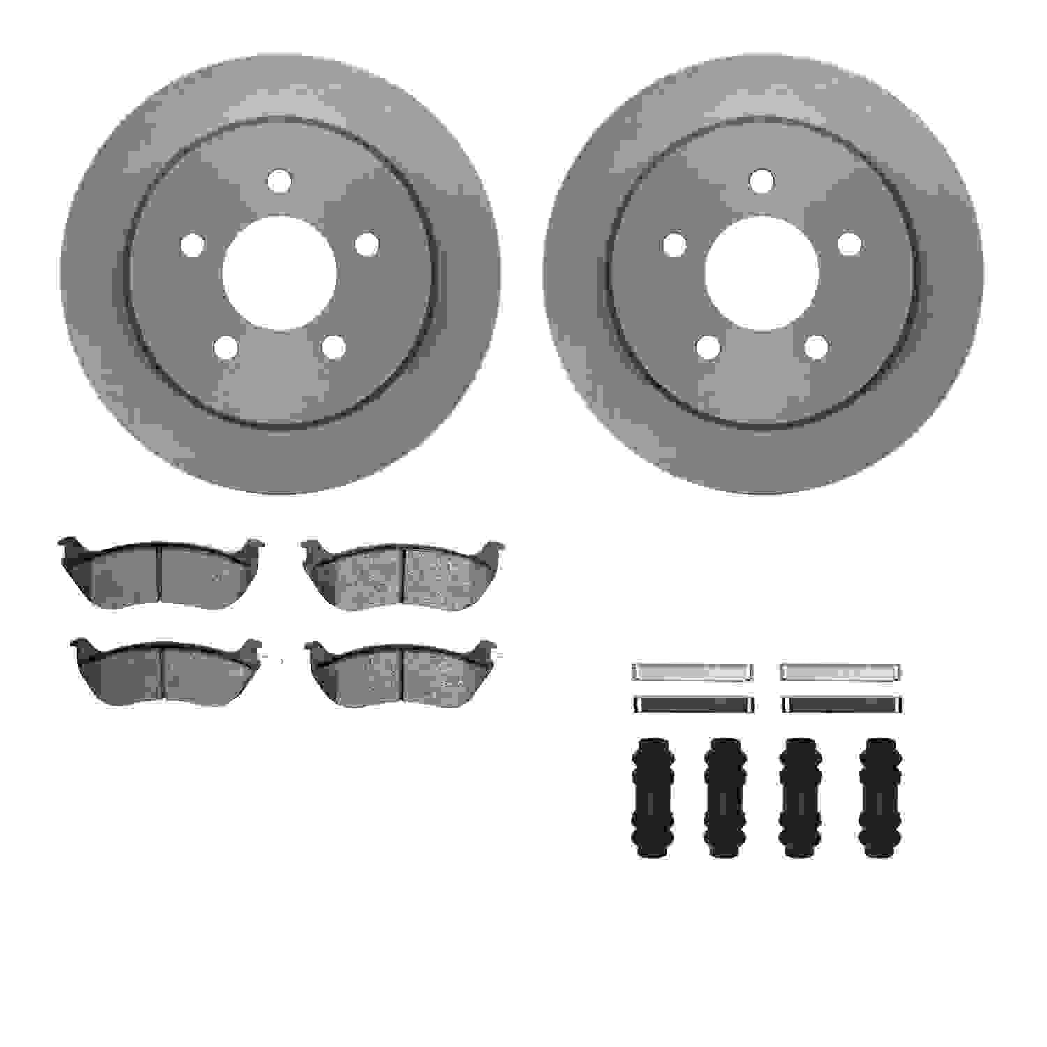 Dynamic Friction Company Disc Brake Pad and Rotor / Drum Brake Shoe and Drum Kit 6312-56023