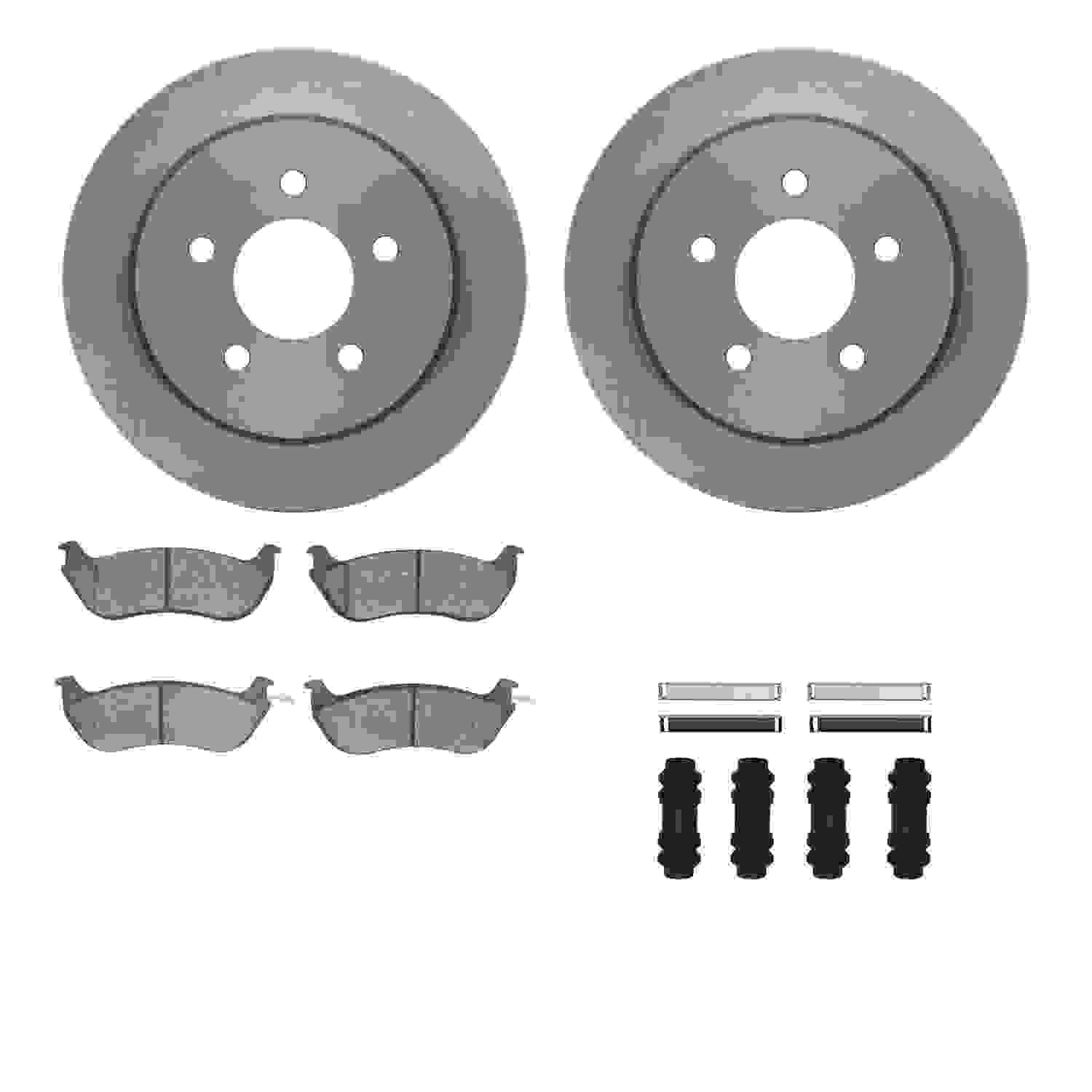 Dynamic Friction Company Disc Brake Pad and Rotor / Drum Brake Shoe and Drum Kit 6312-56025