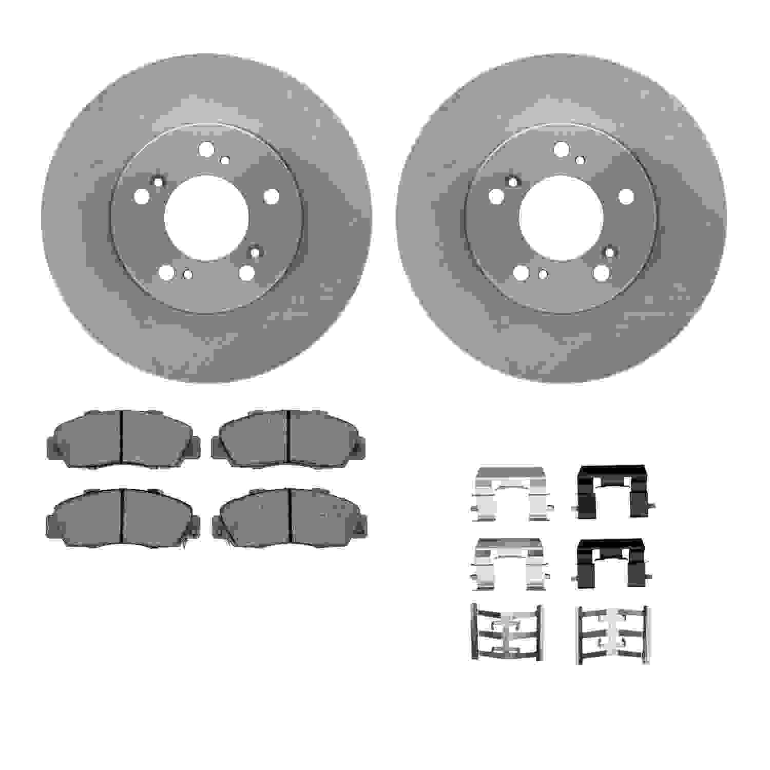 Dynamic Friction Company Disc Brake Pad and Rotor / Drum Brake Shoe and Drum Kit 6312-58005