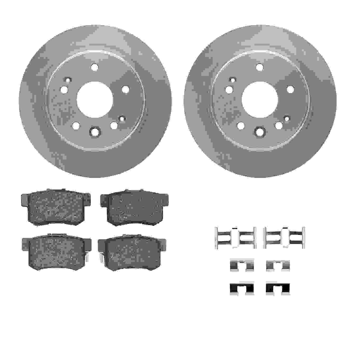 Dynamic Friction Company Disc Brake Pad and Rotor / Drum Brake Shoe and Drum Kit 6312-58010