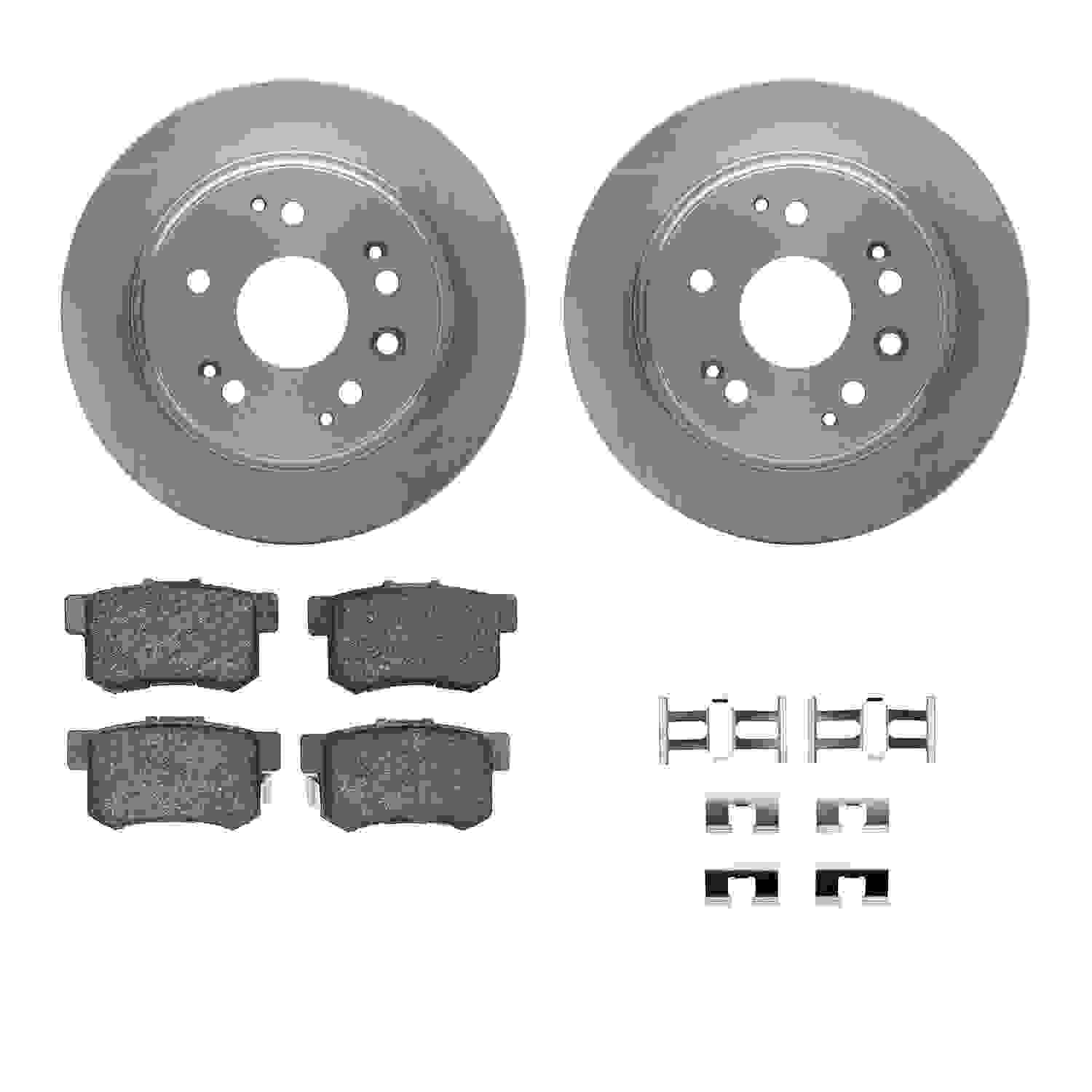 Dynamic Friction Company Disc Brake Pad and Rotor / Drum Brake Shoe and Drum Kit 6312-58011