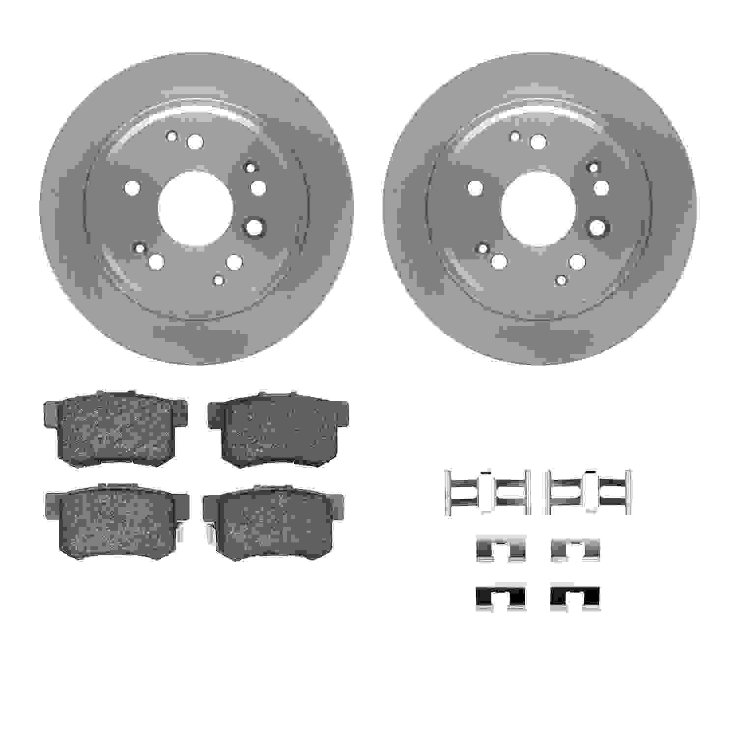 Dynamic Friction Company Disc Brake Pad and Rotor / Drum Brake Shoe and Drum Kit 6312-58012