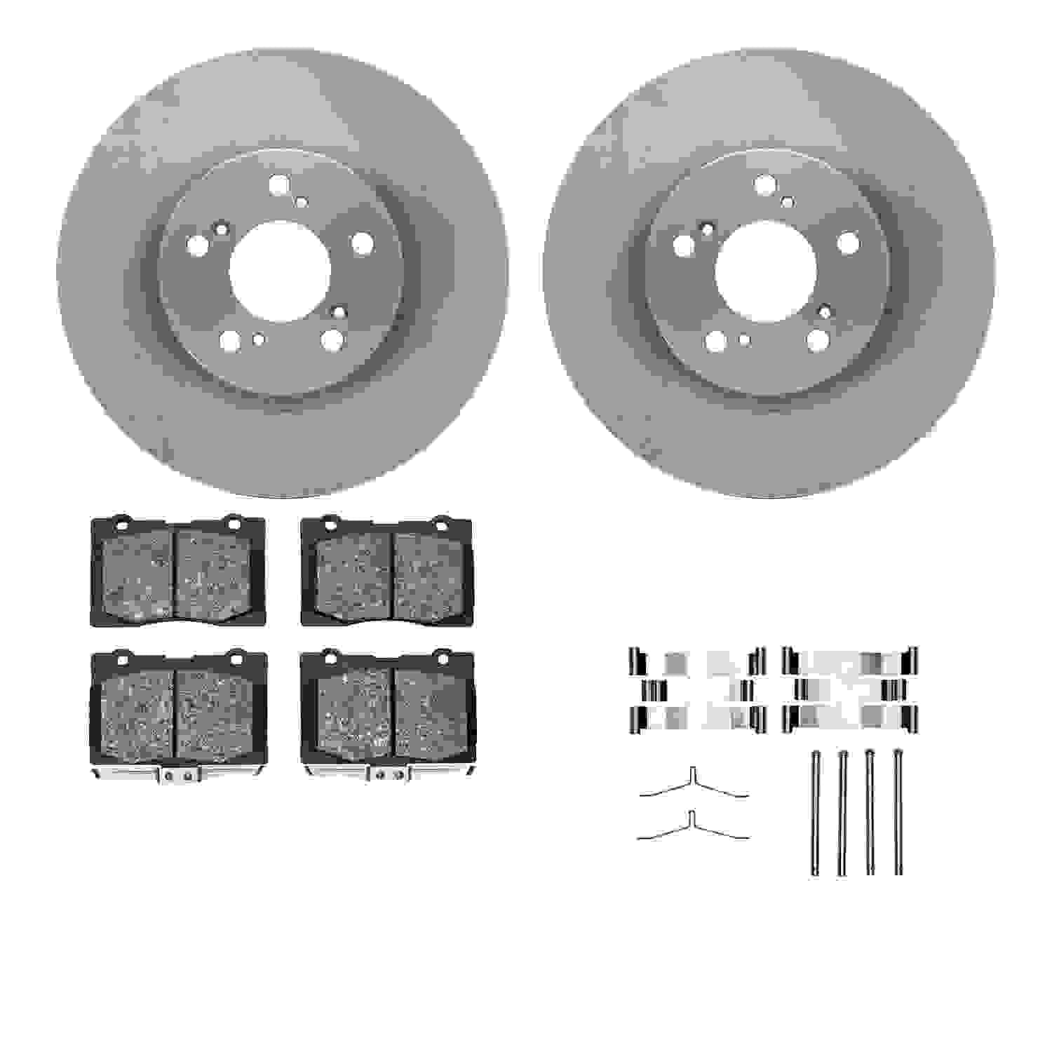 Dynamic Friction Company Disc Brake Pad and Rotor / Drum Brake Shoe and Drum Kit 6312-58021