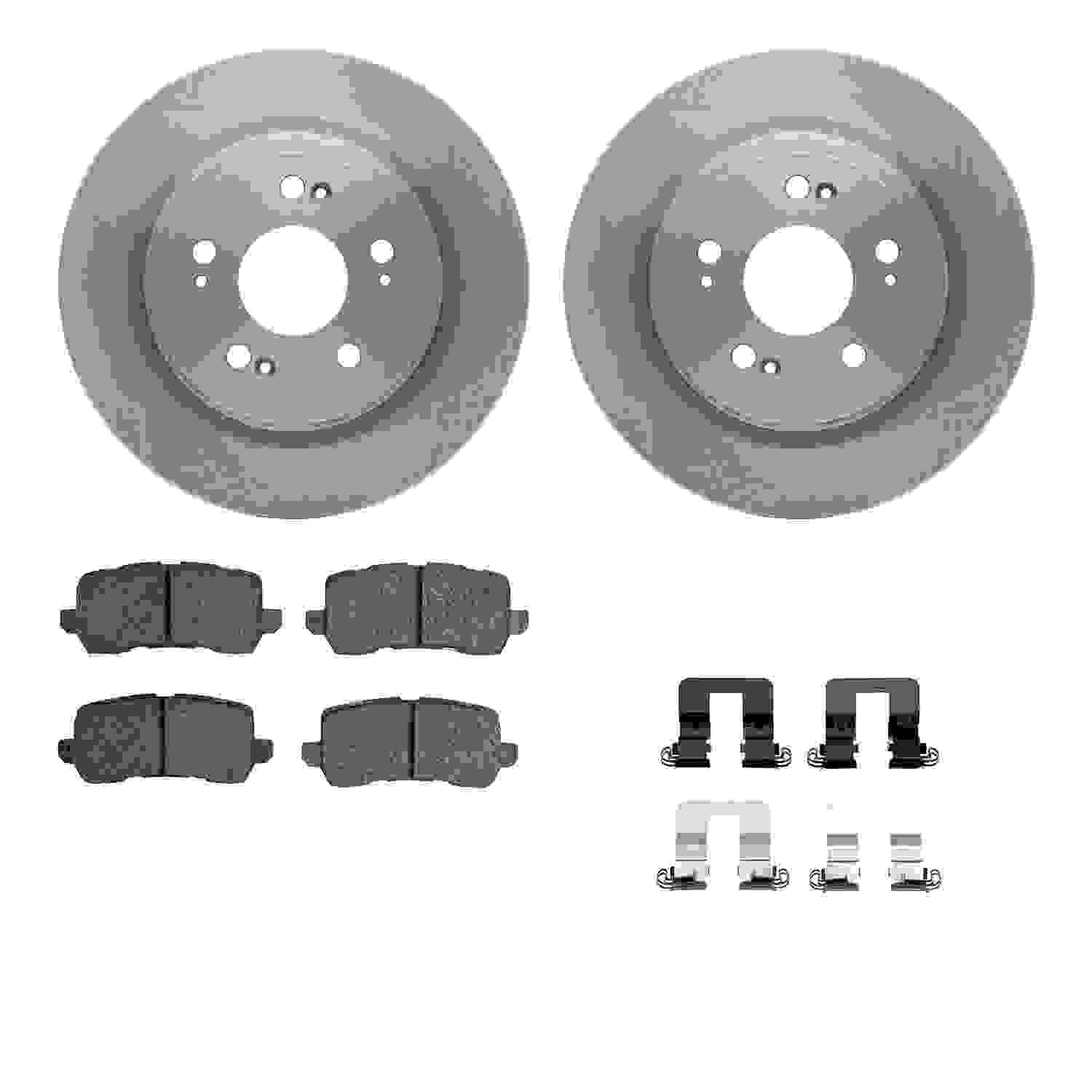 Dynamic Friction Company Disc Brake Pad and Rotor / Drum Brake Shoe and Drum Kit 6312-58028