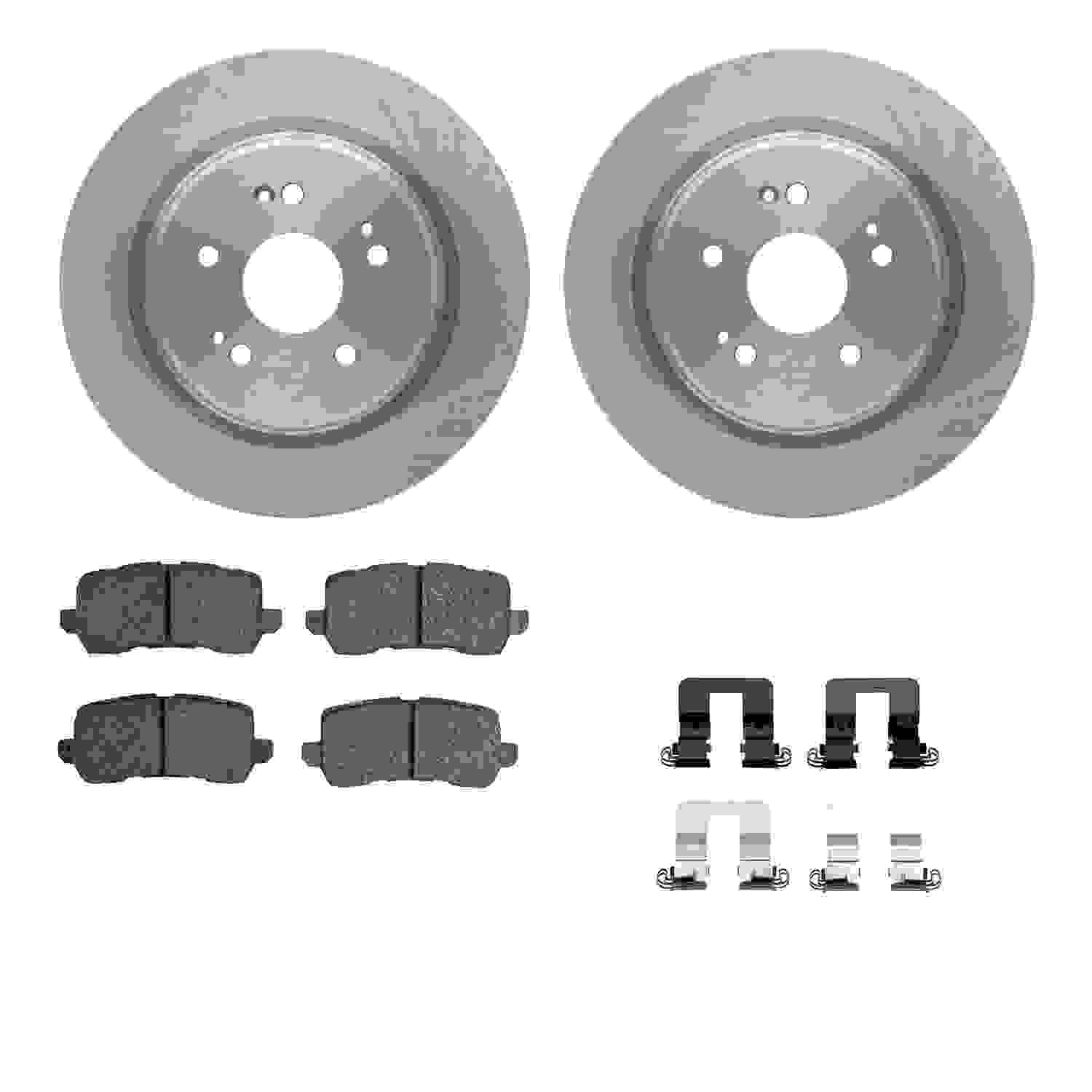 Dynamic Friction Company Disc Brake Pad and Rotor / Drum Brake Shoe and Drum Kit 6312-58029