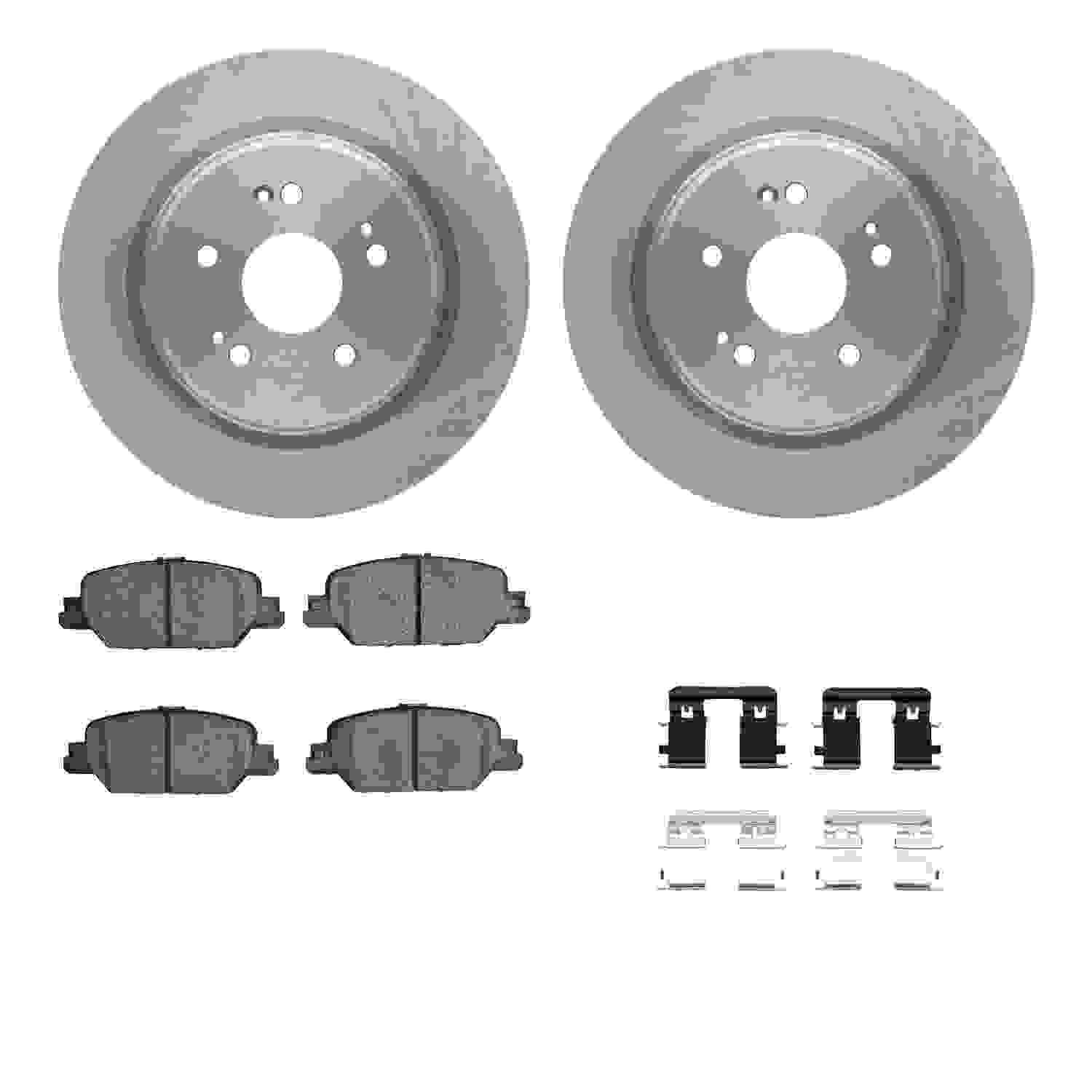 Dynamic Friction Company Disc Brake Pad and Rotor / Drum Brake Shoe and Drum Kit 6312-58034