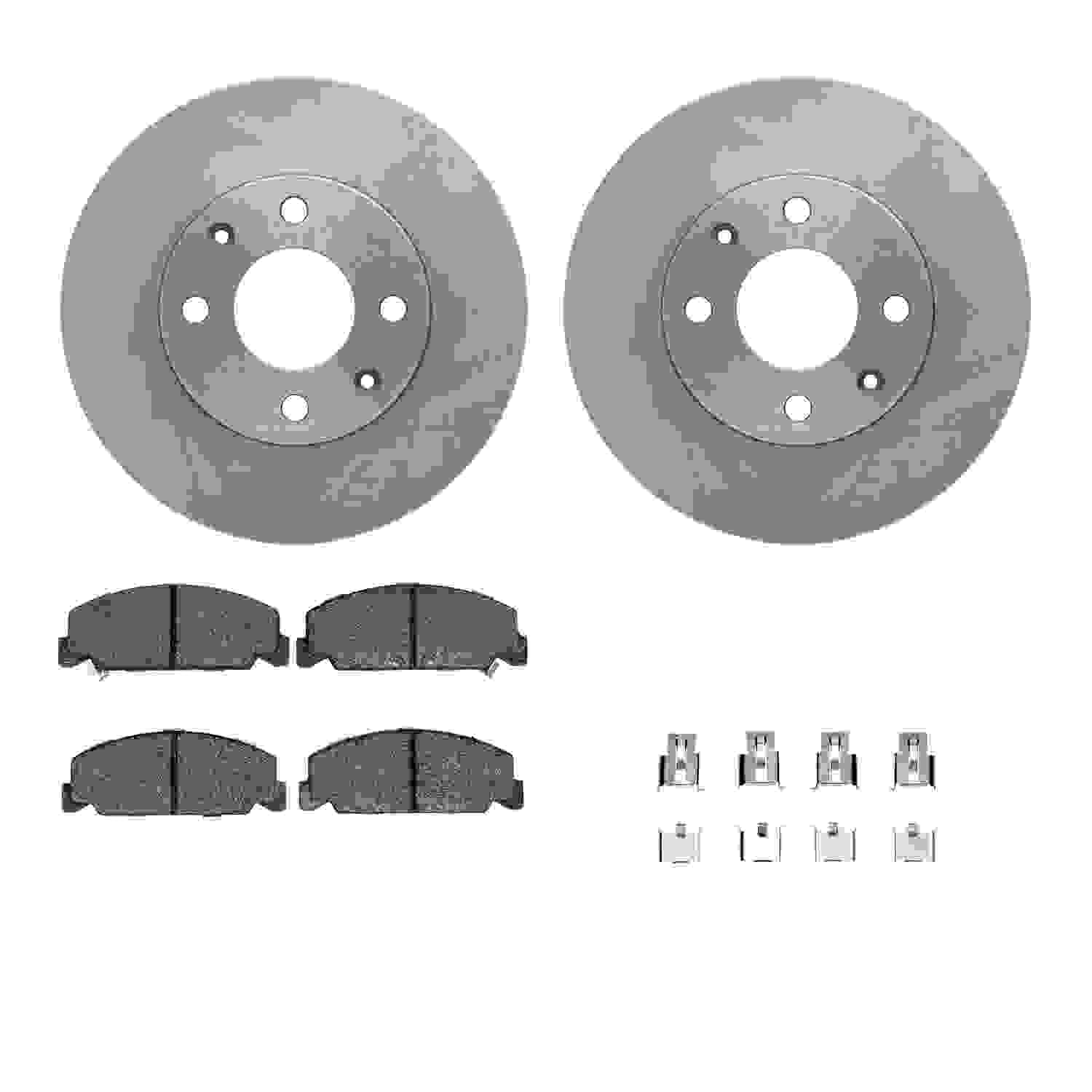 Dynamic Friction Company Disc Brake Pad and Rotor / Drum Brake Shoe and Drum Kit 6312-59011