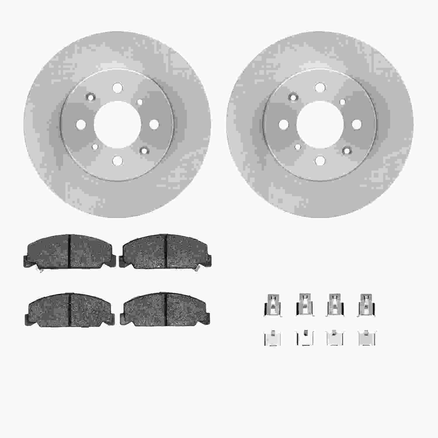 Dynamic Friction Company Disc Brake Pad and Rotor / Drum Brake Shoe and Drum Kit 6312-59012