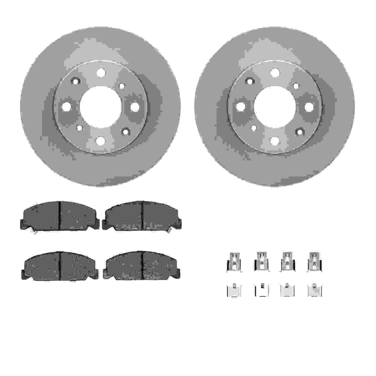 Dynamic Friction Company Disc Brake Pad and Rotor / Drum Brake Shoe and Drum Kit 6312-59013