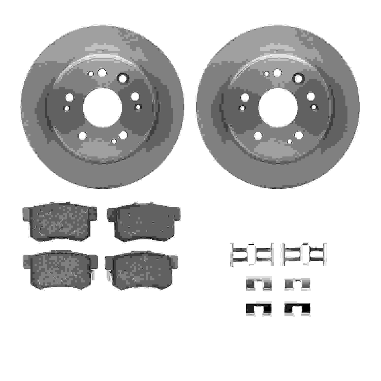 Dynamic Friction Company Disc Brake Pad and Rotor / Drum Brake Shoe and Drum Kit 6312-59040