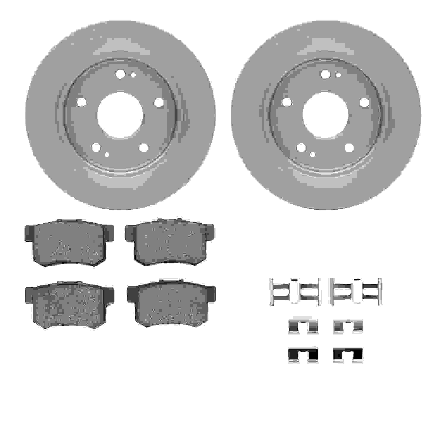 Dynamic Friction Company Disc Brake Pad and Rotor / Drum Brake Shoe and Drum Kit 6312-59044