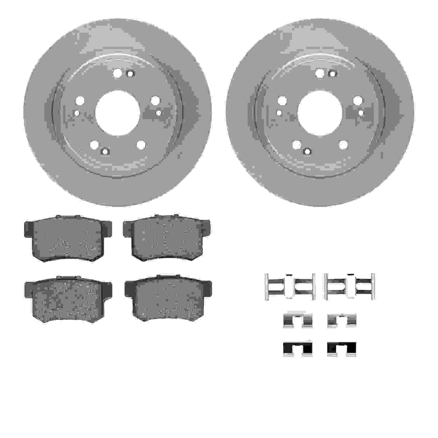 Dynamic Friction Company Disc Brake Pad and Rotor / Drum Brake Shoe and Drum Kit 6312-59049