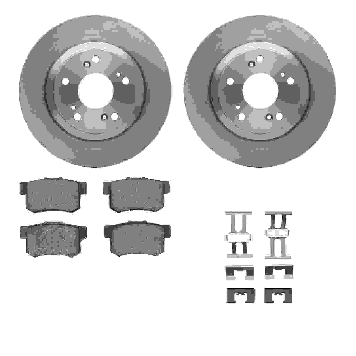 Dynamic Friction Company Disc Brake Pad and Rotor / Drum Brake Shoe and Drum Kit 6312-59054