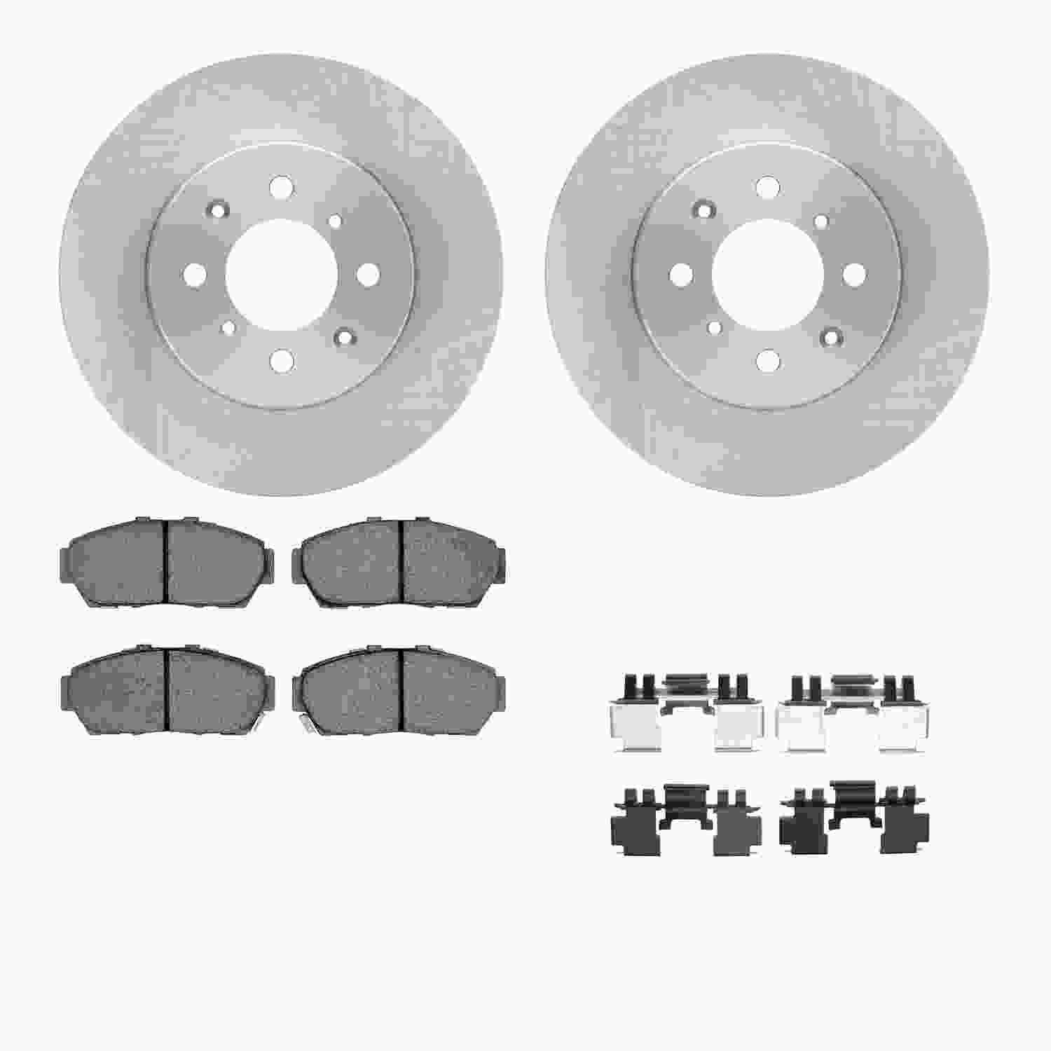 Dynamic Friction Company Disc Brake Pad and Rotor / Drum Brake Shoe and Drum Kit 6312-59056