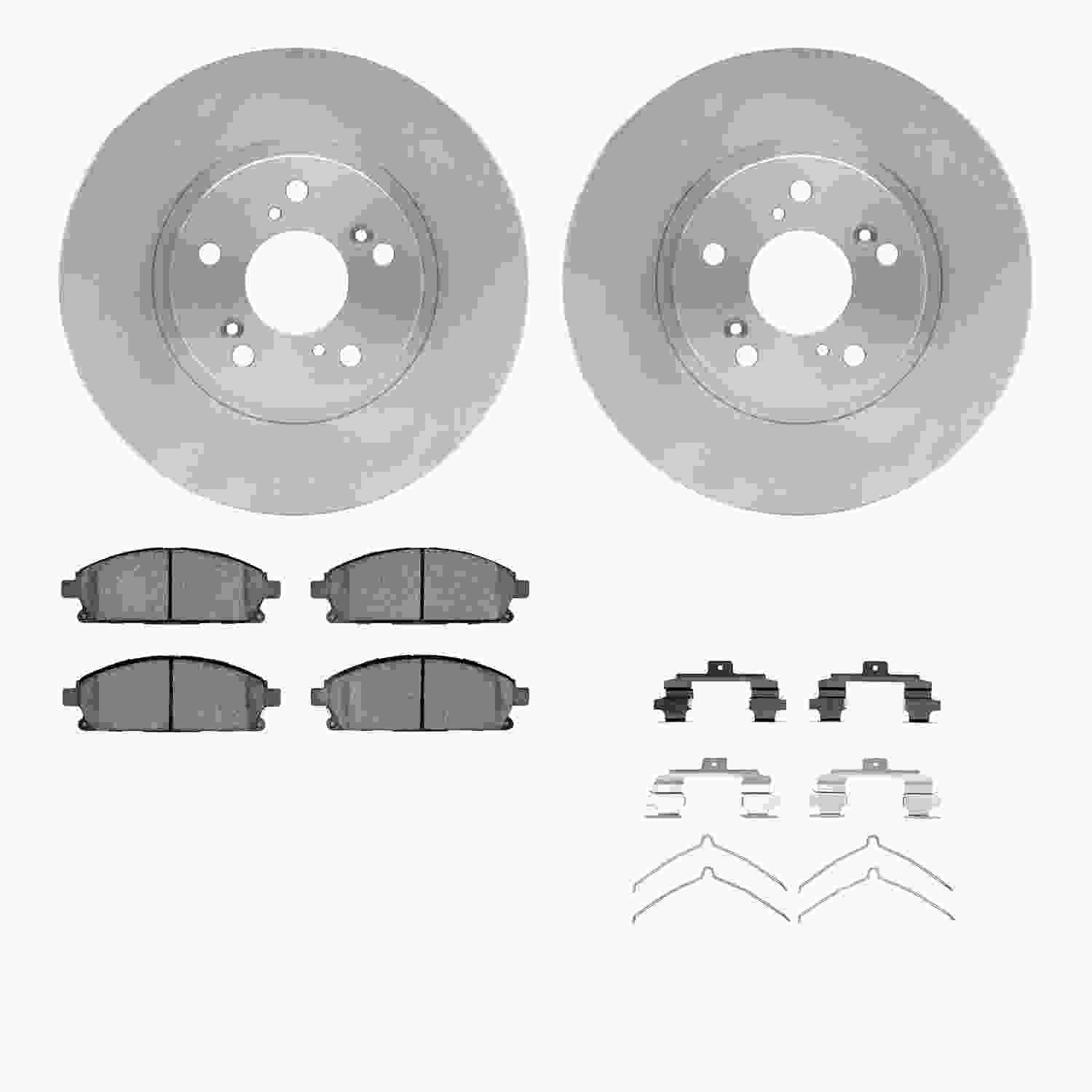 Dynamic Friction Company Disc Brake Pad and Rotor / Drum Brake Shoe and Drum Kit 6312-59057