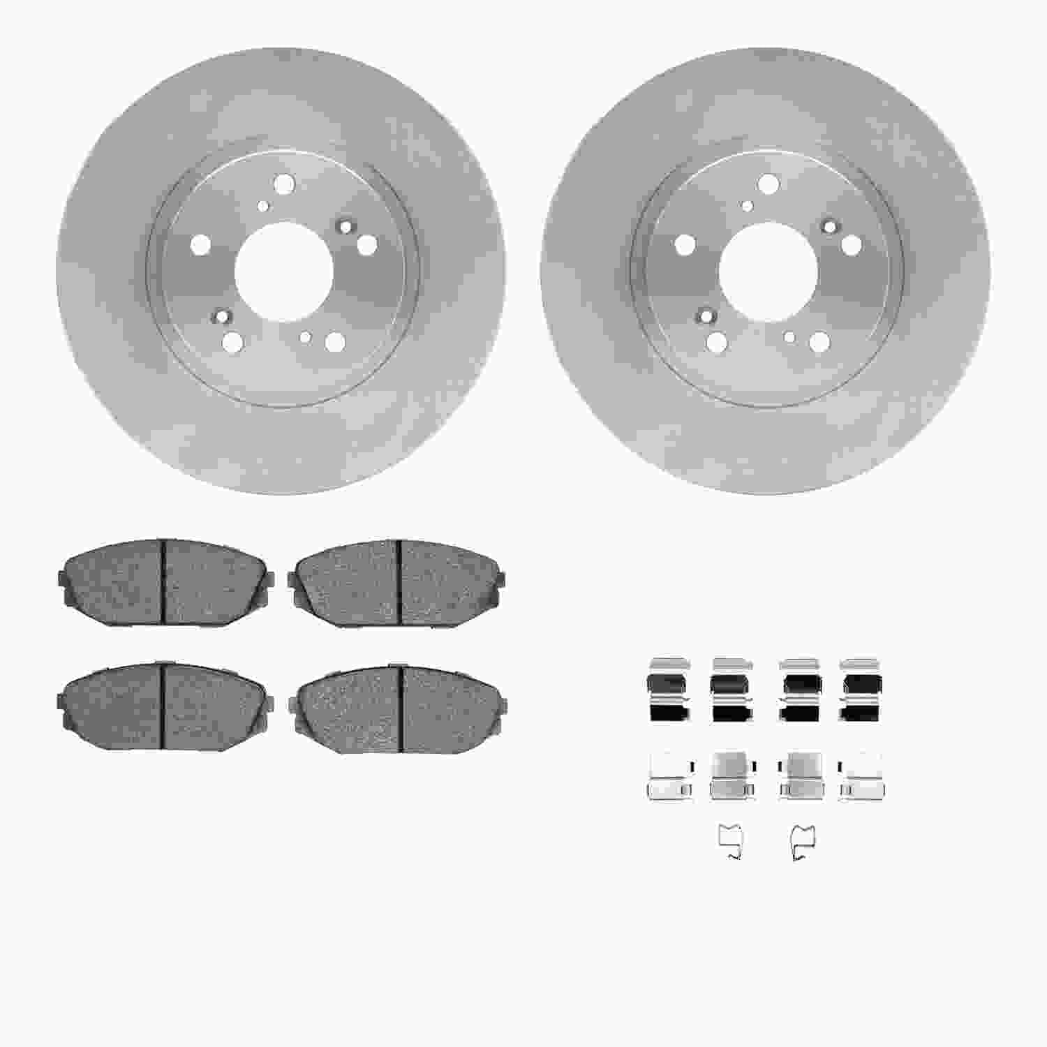 Dynamic Friction Company Disc Brake Pad and Rotor / Drum Brake Shoe and Drum Kit 6312-59058