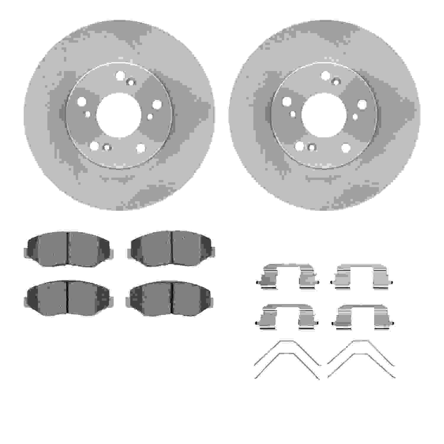 Dynamic Friction Company Disc Brake Pad and Rotor / Drum Brake Shoe and Drum Kit 6312-59065