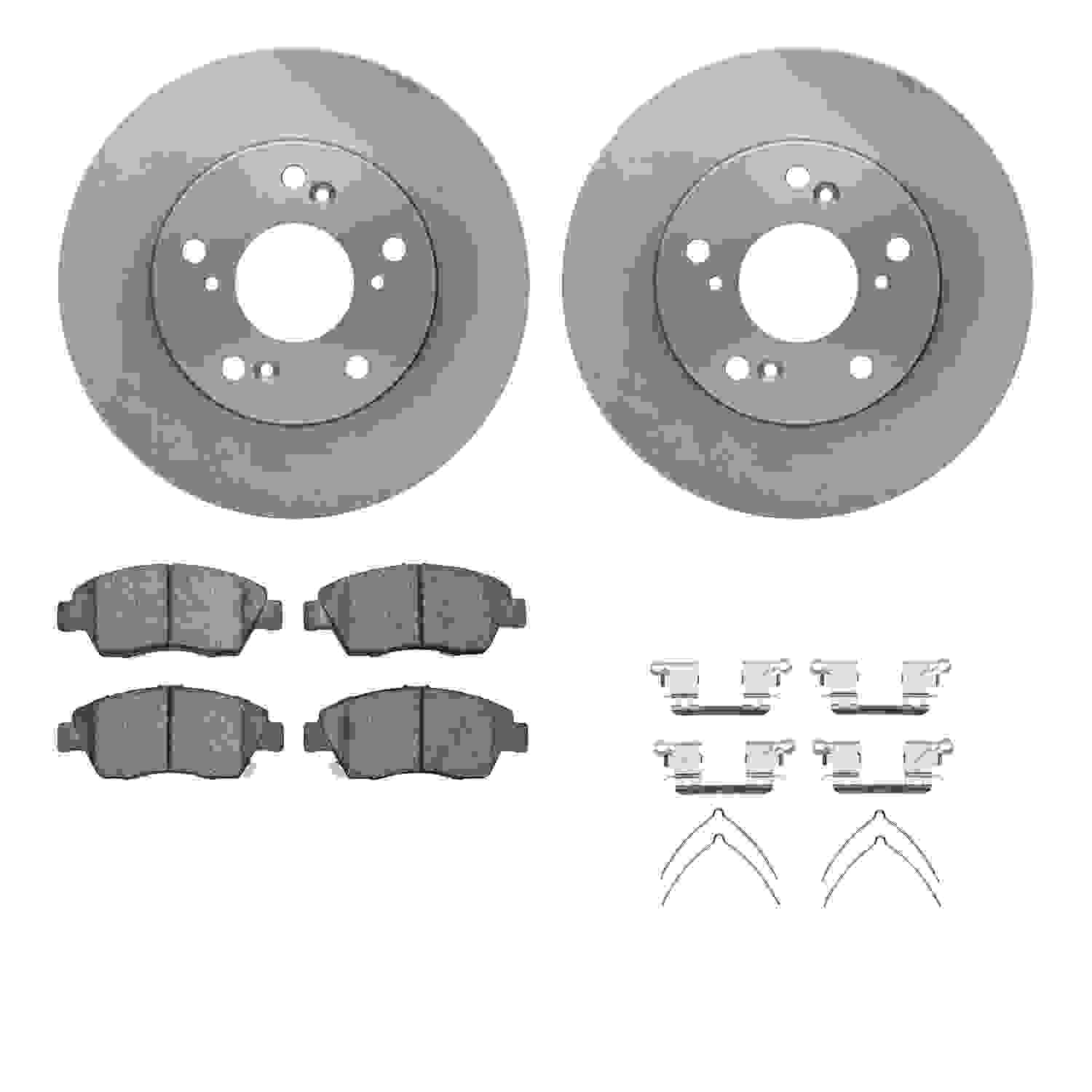 Dynamic Friction Company Disc Brake Pad and Rotor / Drum Brake Shoe and Drum Kit 6312-59073