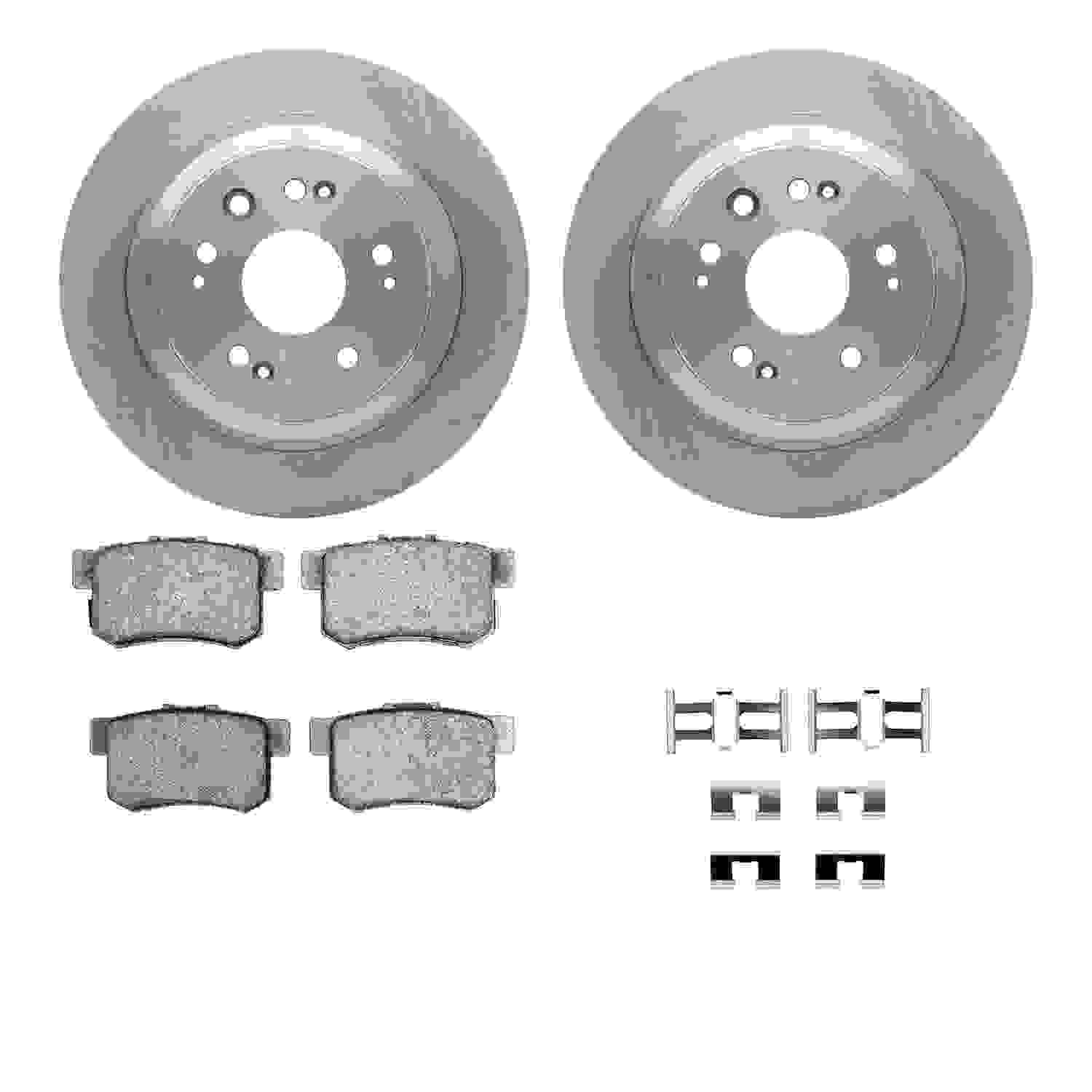 Dynamic Friction Company Disc Brake Pad and Rotor / Drum Brake Shoe and Drum Kit 6312-59075