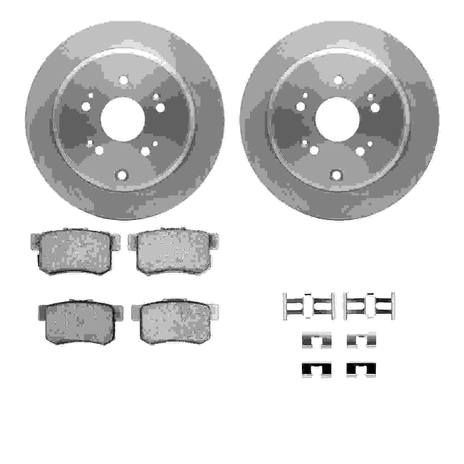 Dynamic Friction Company Disc Brake Pad and Rotor / Drum Brake Shoe and Drum Kit 6312-59076