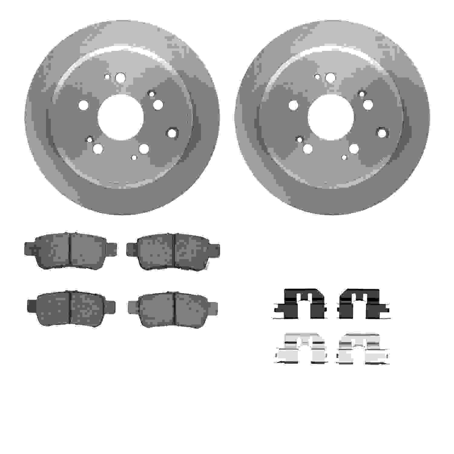 Dynamic Friction Company Disc Brake Pad and Rotor / Drum Brake Shoe and Drum Kit 6312-59077