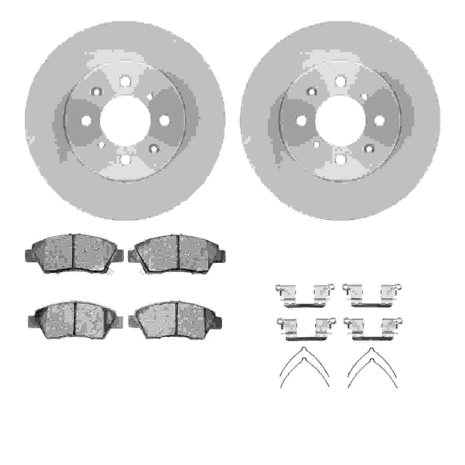 Dynamic Friction Company Disc Brake Pad and Rotor / Drum Brake Shoe and Drum Kit 6312-59079