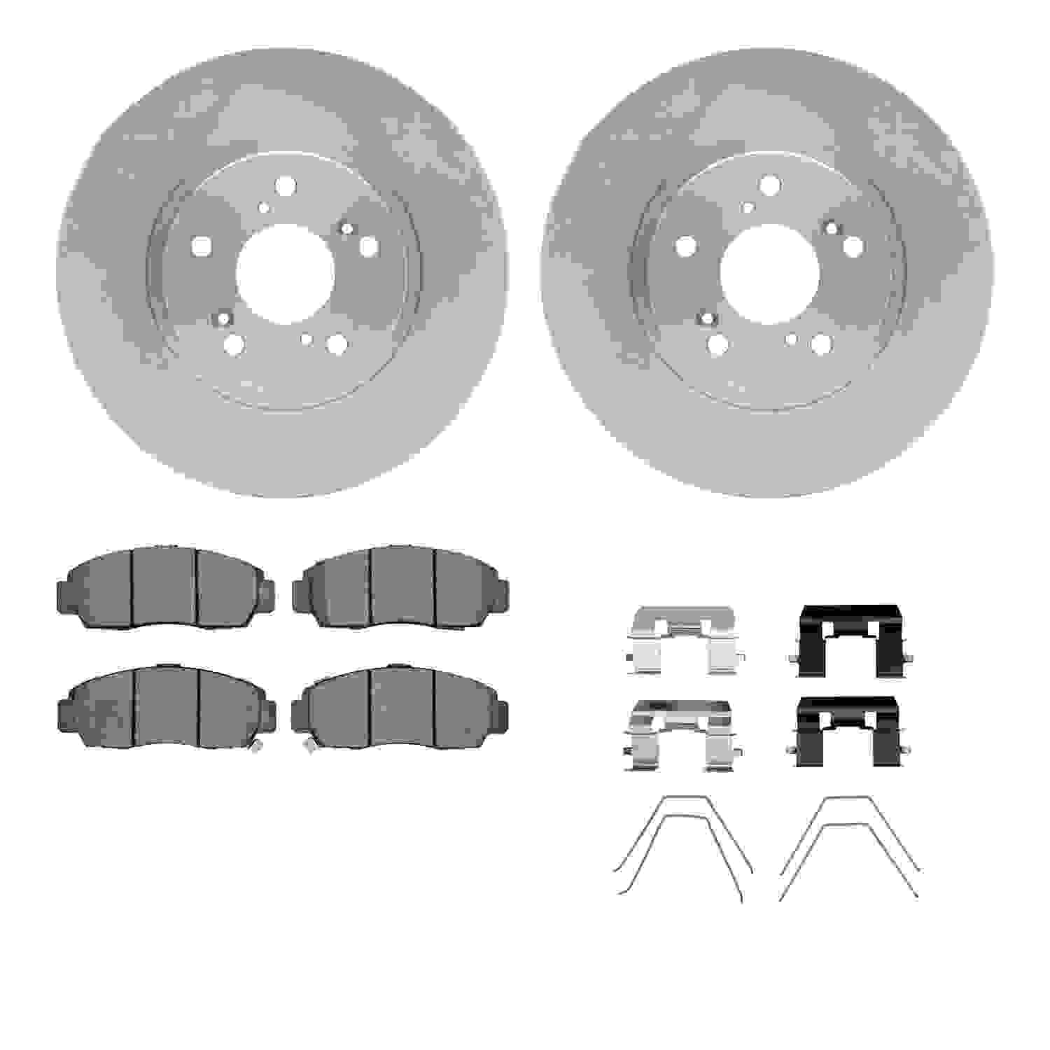 Dynamic Friction Company Disc Brake Pad and Rotor / Drum Brake Shoe and Drum Kit 6312-59083