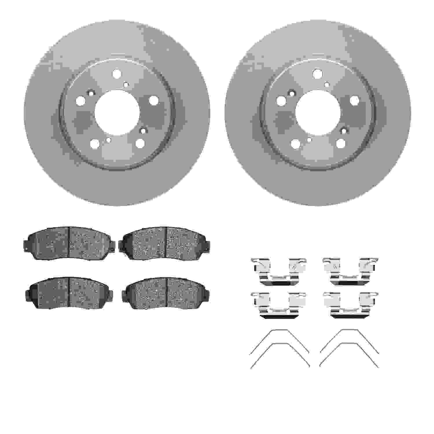 Dynamic Friction Company Disc Brake Pad and Rotor / Drum Brake Shoe and Drum Kit 6312-59084