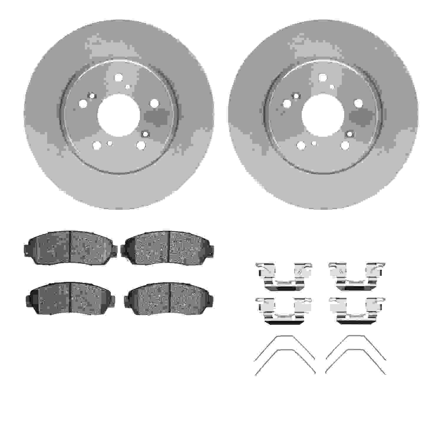 Dynamic Friction Company Disc Brake Pad and Rotor / Drum Brake Shoe and Drum Kit 6312-59085