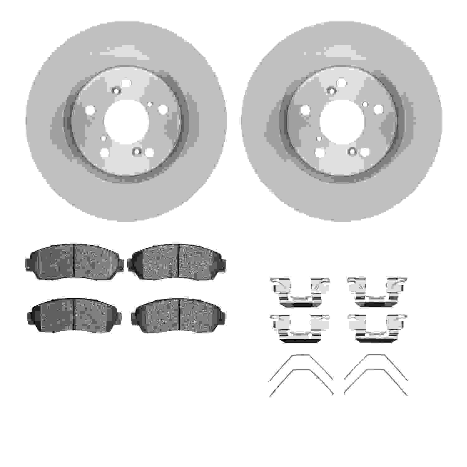 Dynamic Friction Company Disc Brake Pad and Rotor / Drum Brake Shoe and Drum Kit 6312-59086