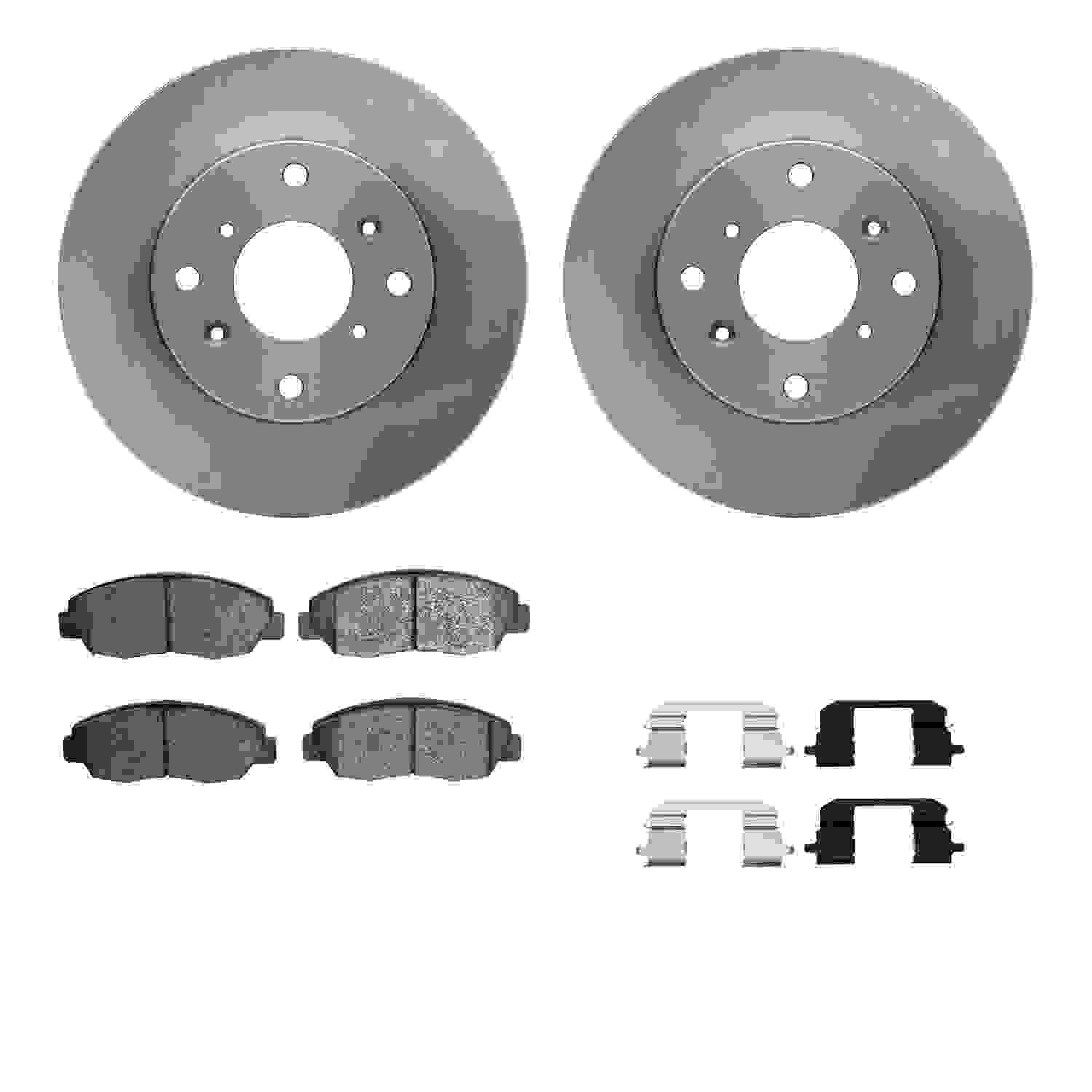 Dynamic Friction Company Disc Brake Pad and Rotor / Drum Brake Shoe and Drum Kit 6312-59088