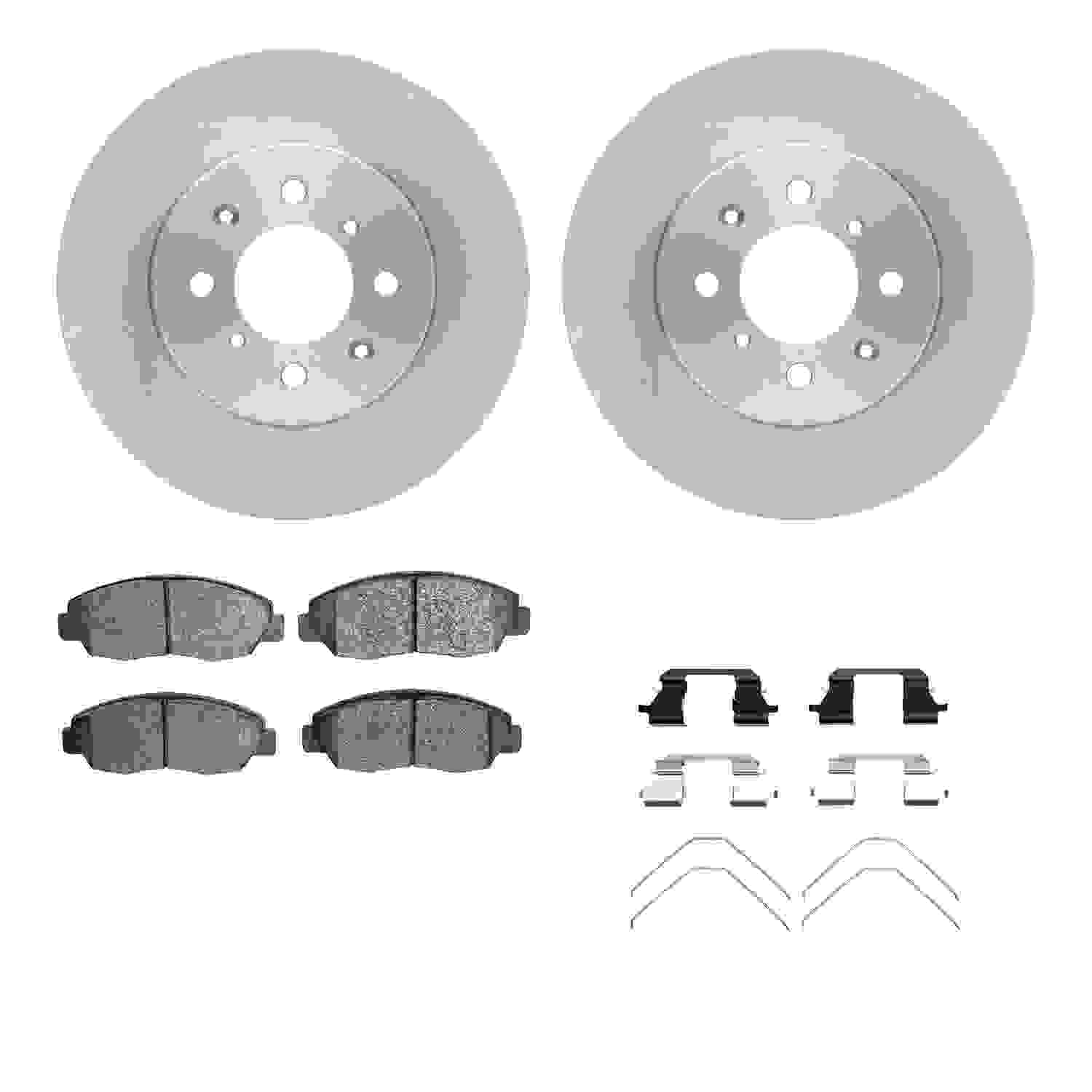 Dynamic Friction Company Disc Brake Pad and Rotor / Drum Brake Shoe and Drum Kit 6312-59089