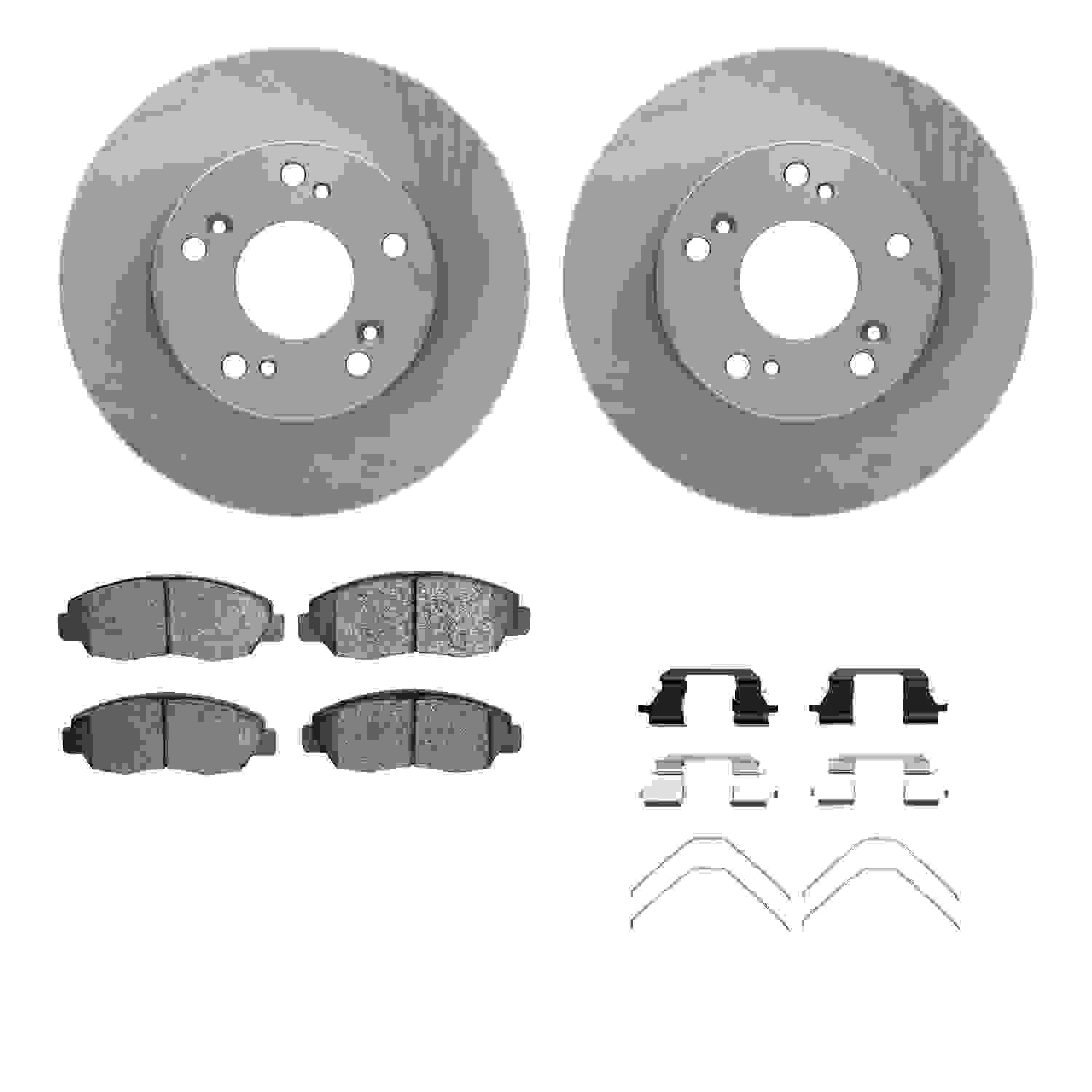 Dynamic Friction Company Disc Brake Pad and Rotor / Drum Brake Shoe and Drum Kit 6312-59090