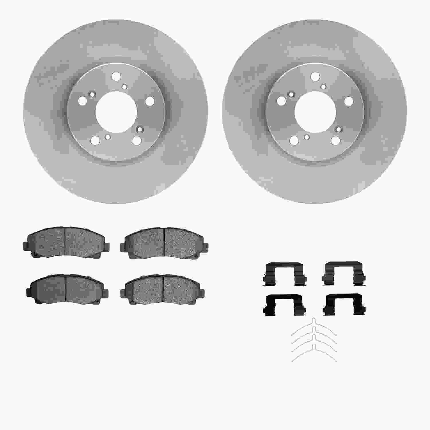 Dynamic Friction Company Disc Brake Pad and Rotor / Drum Brake Shoe and Drum Kit 6312-59092