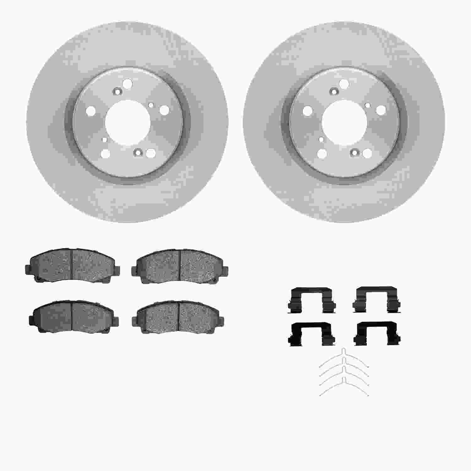 Dynamic Friction Company Disc Brake Pad and Rotor / Drum Brake Shoe and Drum Kit 6312-59093