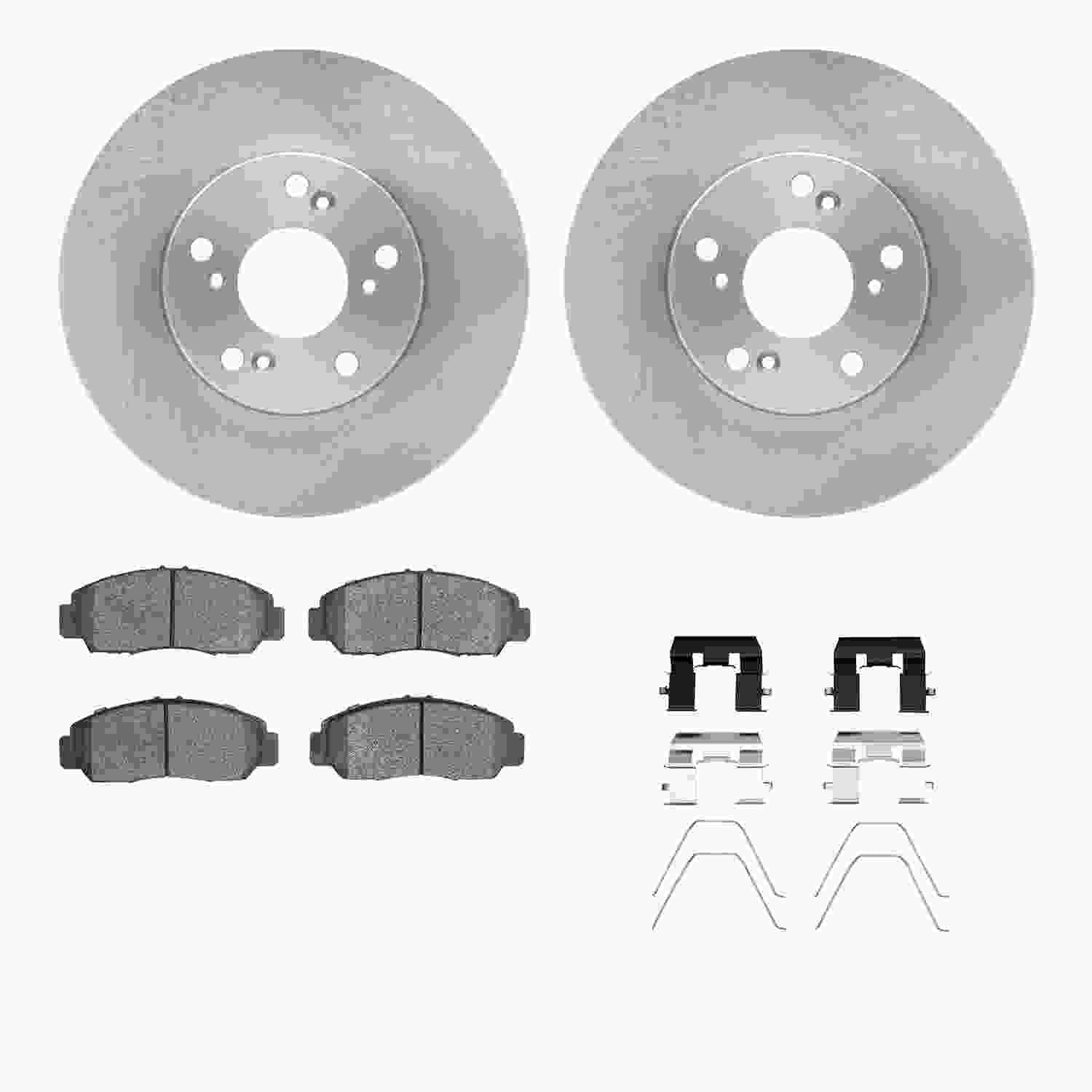 Dynamic Friction Company Disc Brake Pad and Rotor / Drum Brake Shoe and Drum Kit 6312-59095