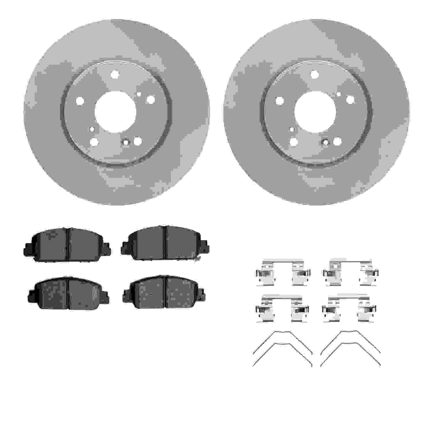 Dynamic Friction Company Disc Brake Pad and Rotor / Drum Brake Shoe and Drum Kit 6312-59097