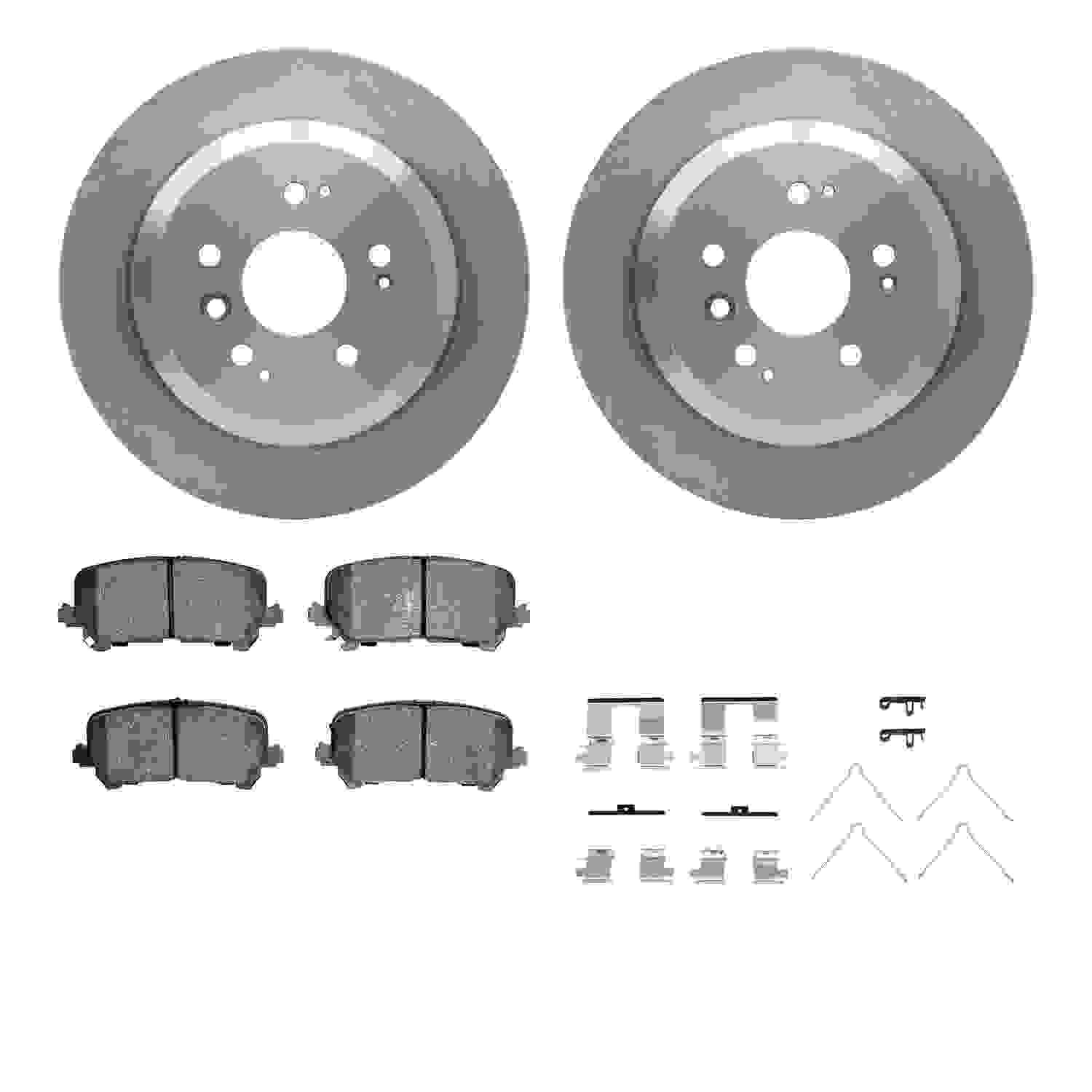 Dynamic Friction Company Disc Brake Pad and Rotor / Drum Brake Shoe and Drum Kit 6312-59103