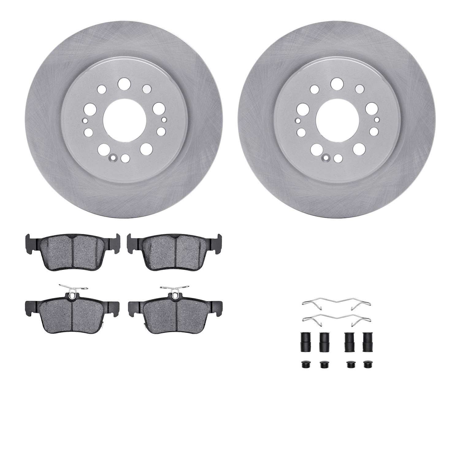 Dynamic Friction Company Disc Brake Pad and Rotor / Drum Brake Shoe and Drum Kit 6312-59110