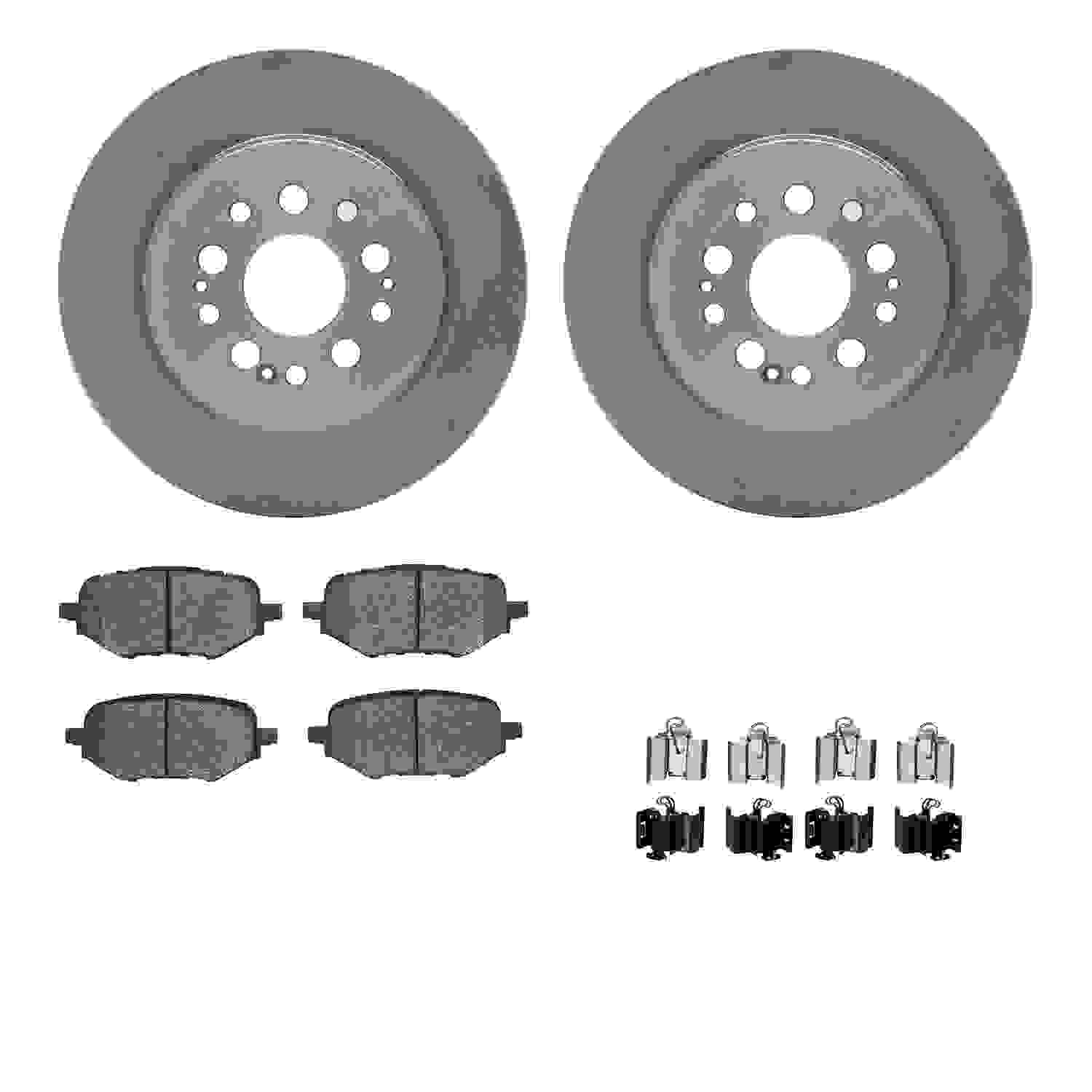 Dynamic Friction Company Disc Brake Pad and Rotor / Drum Brake Shoe and Drum Kit 6312-59116