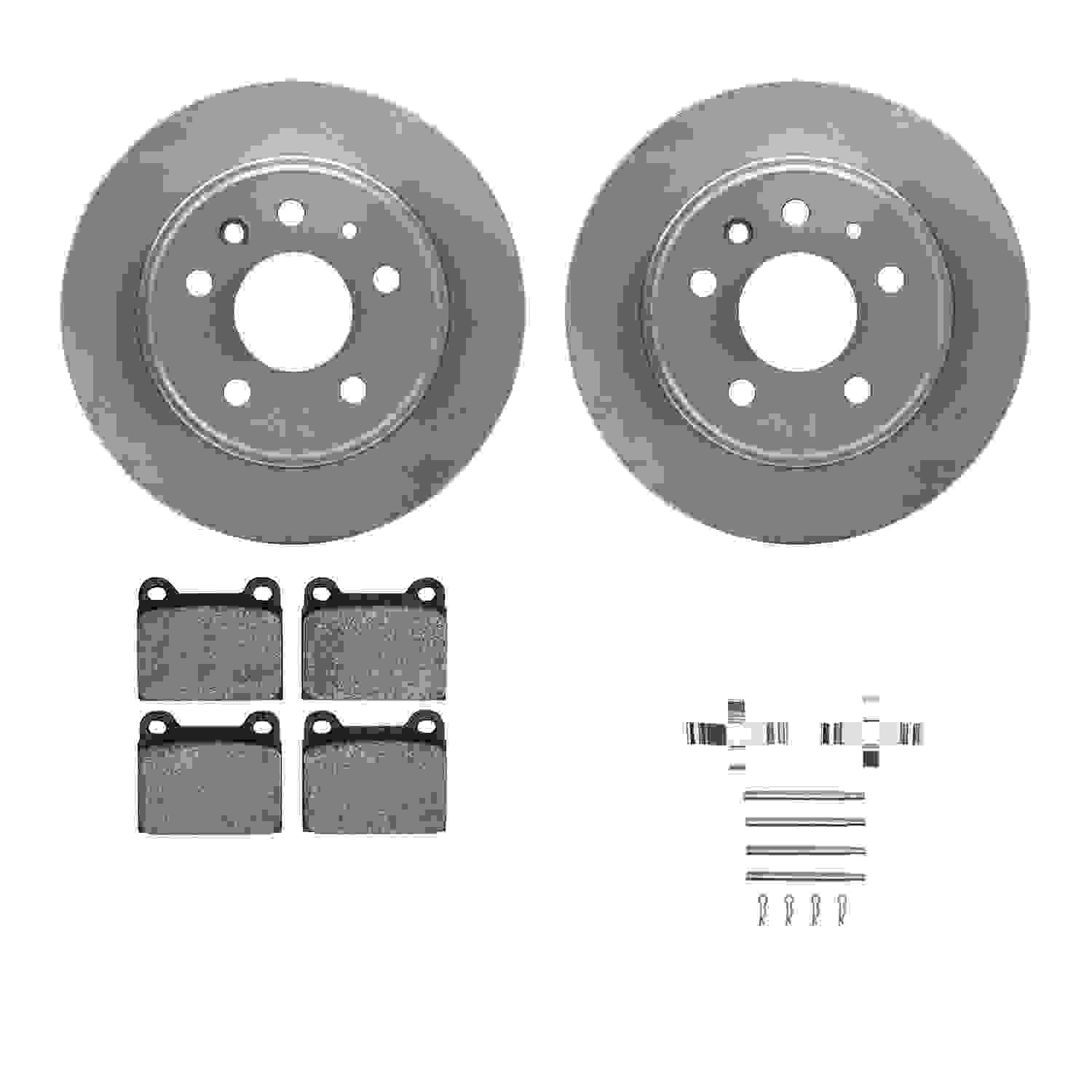 Dynamic Friction Company Disc Brake Pad and Rotor / Drum Brake Shoe and Drum Kit 6312-63004