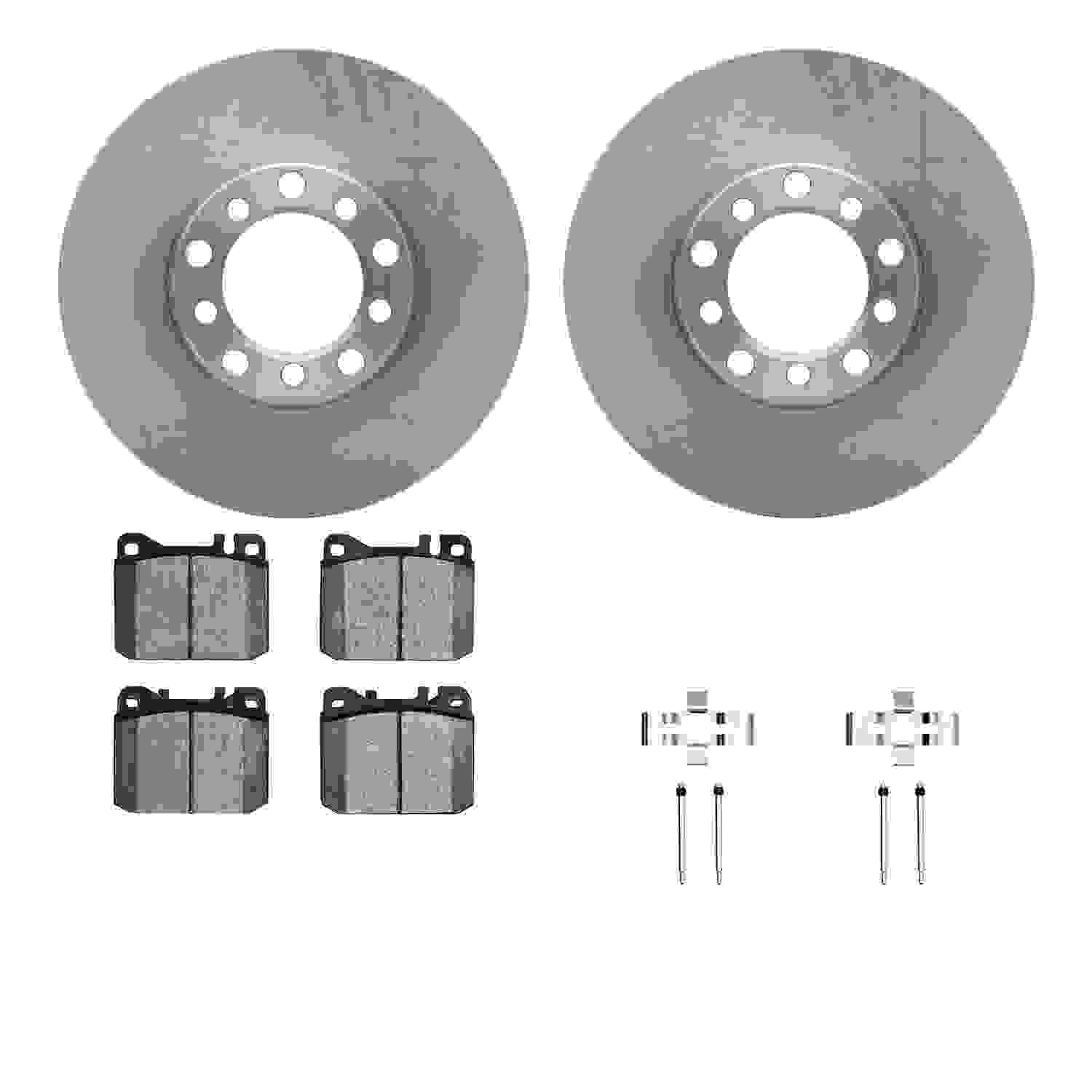 Dynamic Friction Company Disc Brake Pad and Rotor / Drum Brake Shoe and Drum Kit 6312-63024