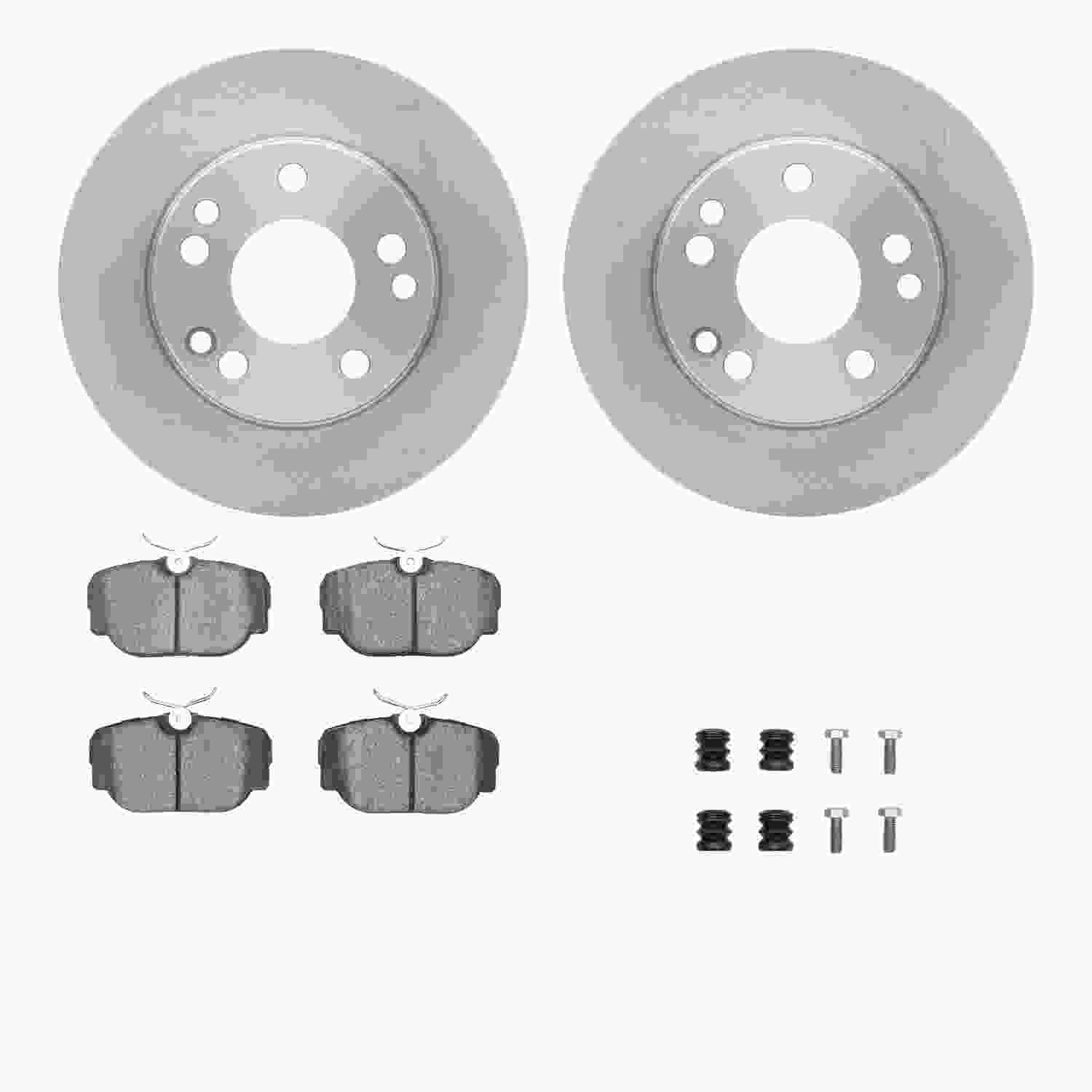 Dynamic Friction Company Disc Brake Pad and Rotor / Drum Brake Shoe and Drum Kit 6312-63036