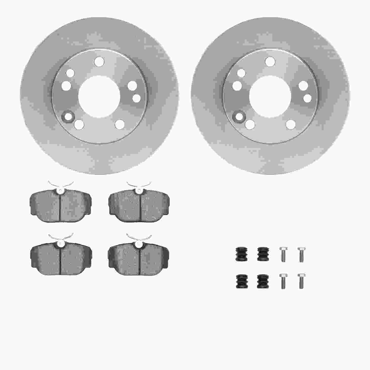 Dynamic Friction Company Disc Brake Pad and Rotor / Drum Brake Shoe and Drum Kit 6312-63037