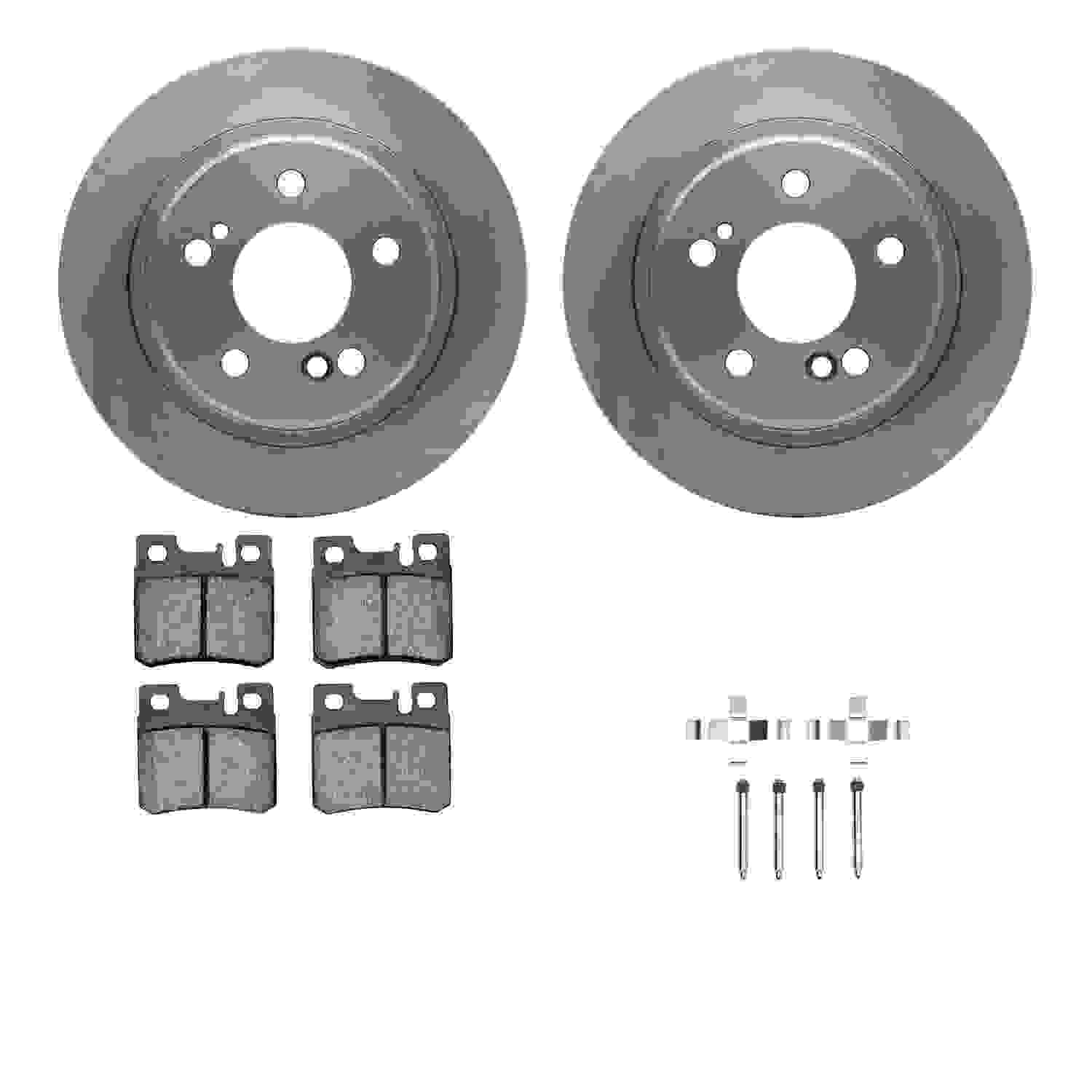 Dynamic Friction Company Disc Brake Pad and Rotor / Drum Brake Shoe and Drum Kit 6312-63040