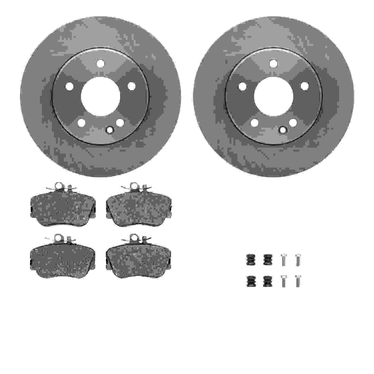 Dynamic Friction Company Disc Brake Pad and Rotor / Drum Brake Shoe and Drum Kit 6312-63061