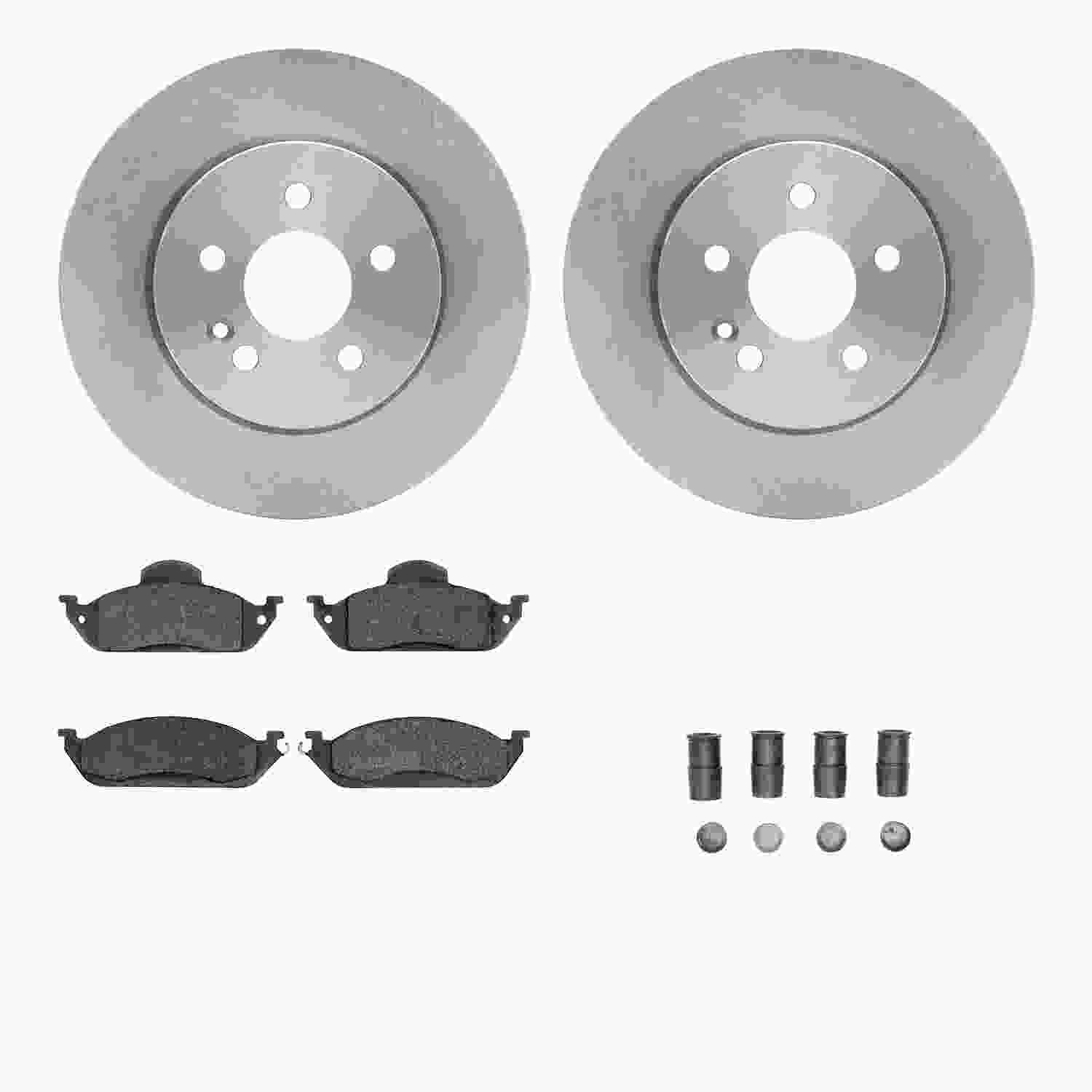 Dynamic Friction Company Disc Brake Pad and Rotor / Drum Brake Shoe and Drum Kit 6312-63069