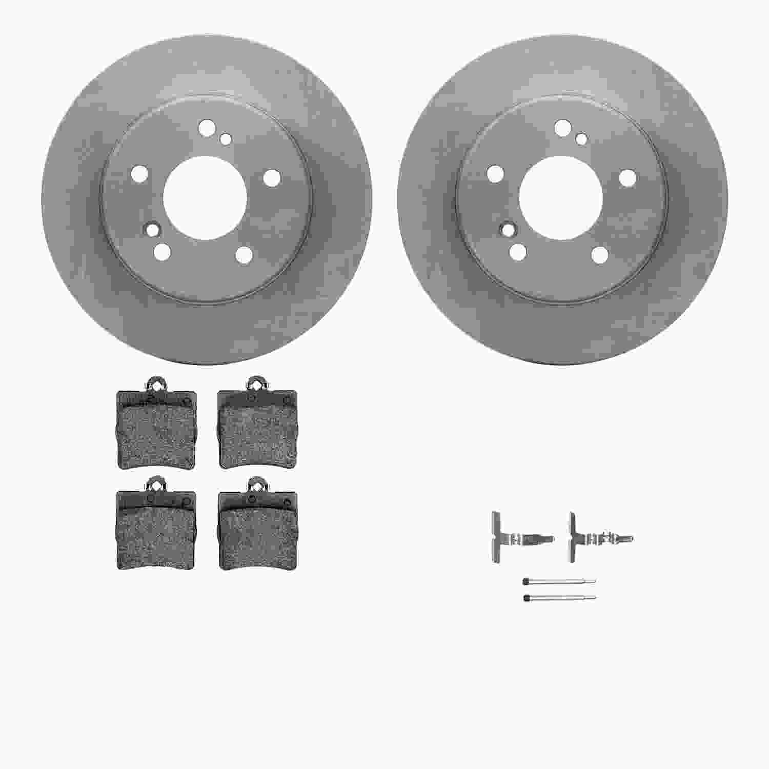 Dynamic Friction Company Disc Brake Pad and Rotor / Drum Brake Shoe and Drum Kit 6312-63070